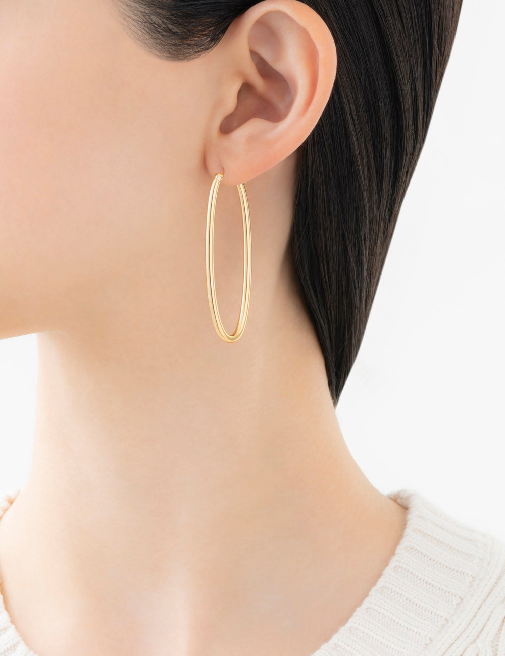 マリハ フープピアス オーバル Innocent Light ゴールドカラー