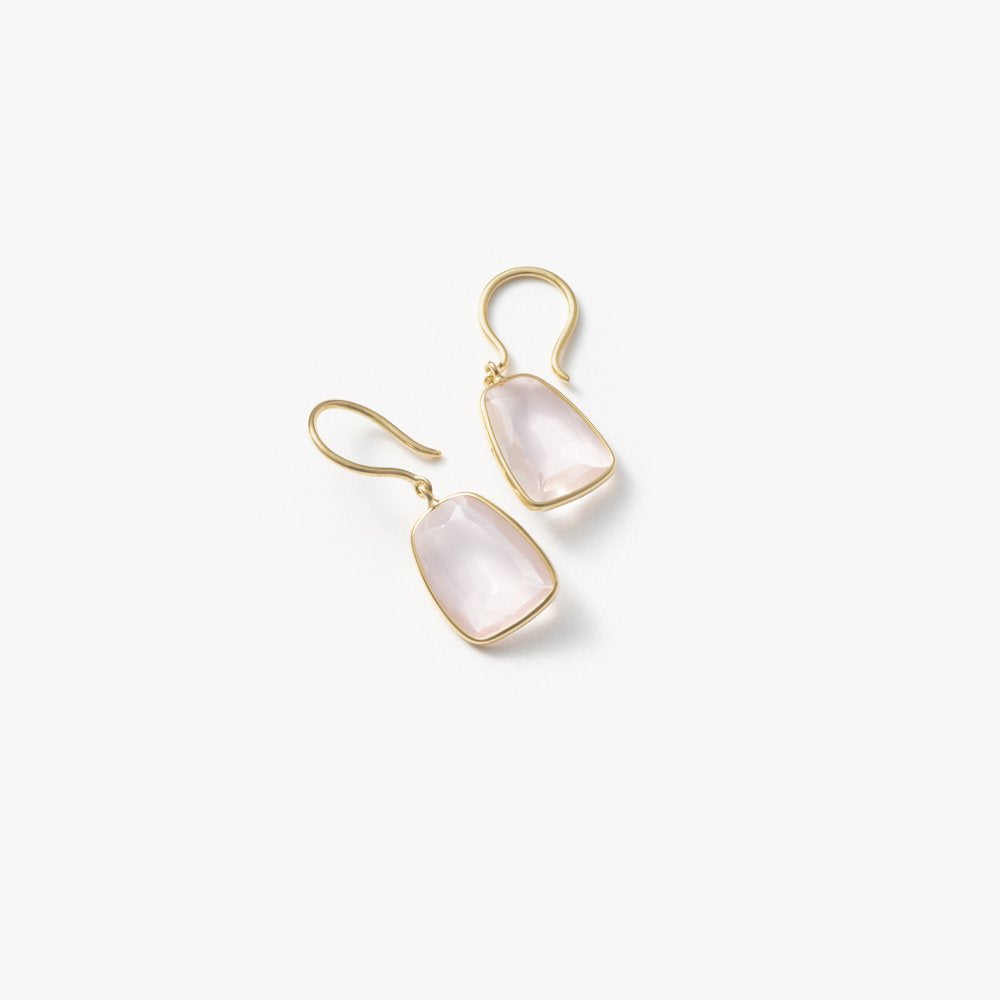 マリハ ピアス 天然石 ローズクォーツ