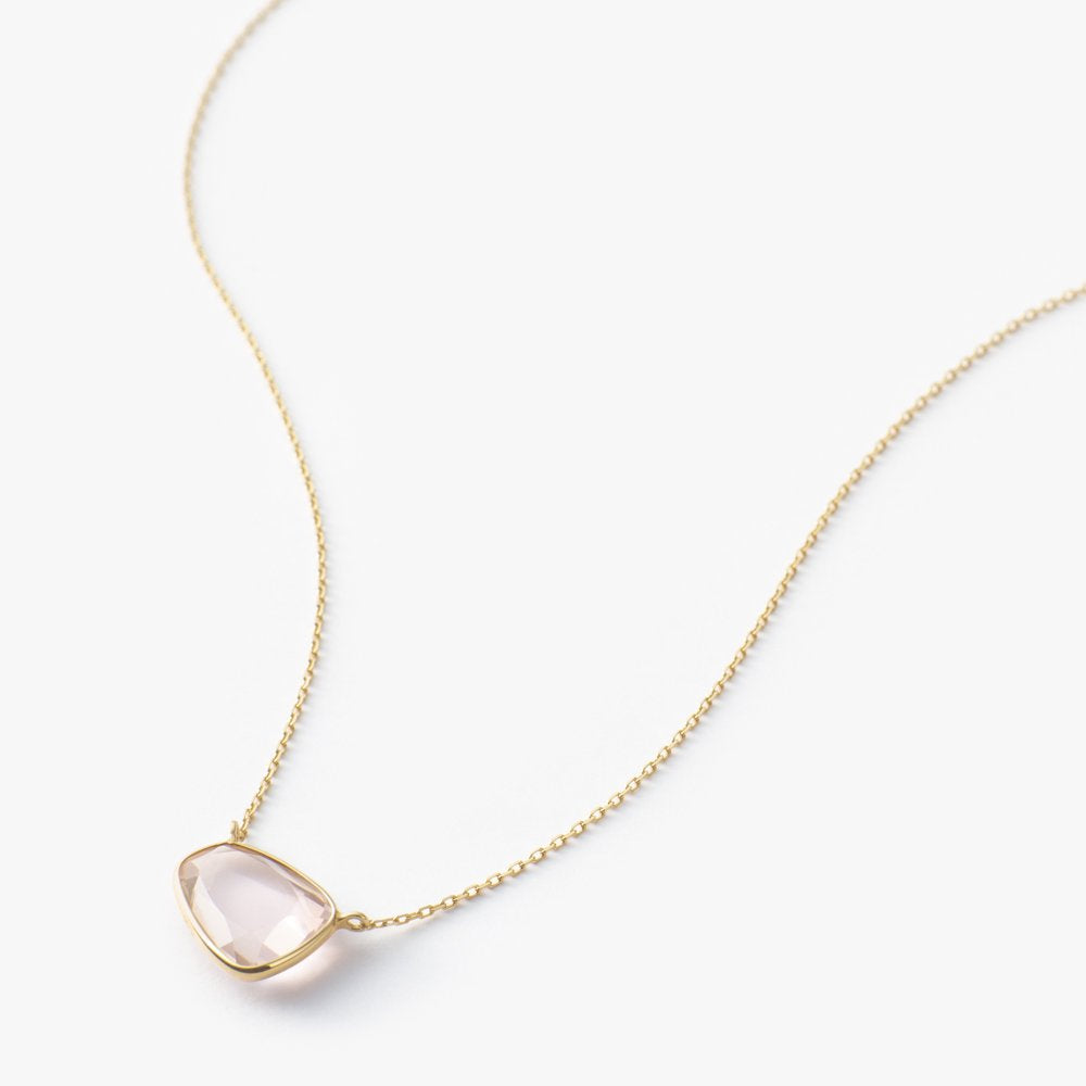 マリハ ネックレス K18 ローズクォーツ