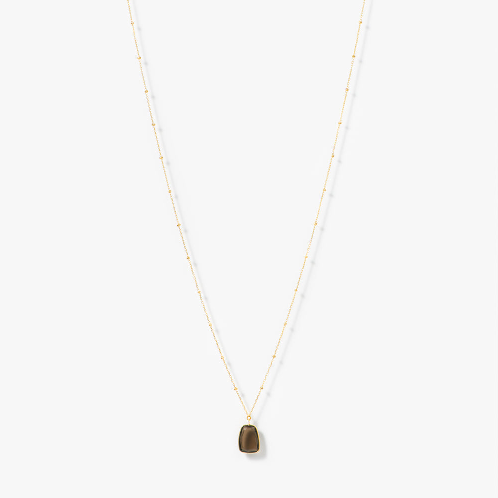 マリハ ネックレス 天然石 スモーキークォーツ