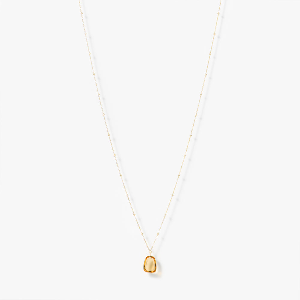 マリハ ネックレス 天然石 シトリン