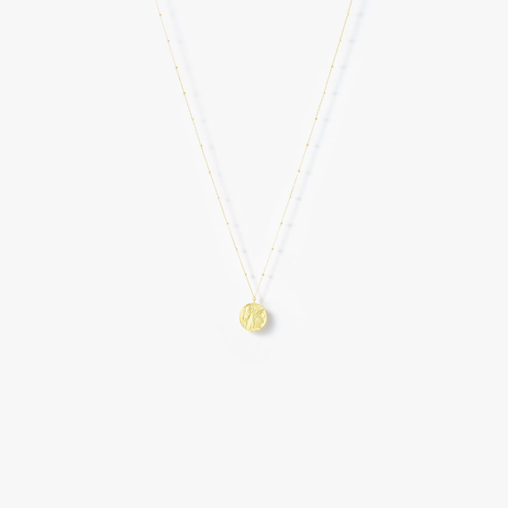 【オーダー商品】Ancient Memories Gold ネックレス Athena/Angel スタッドチェーン47cm【K18YG】