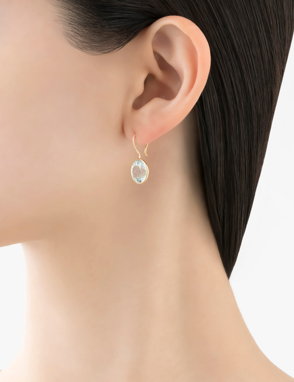 マリハ ピアス Light Dreams スカイブルートパーズ K18 天然石