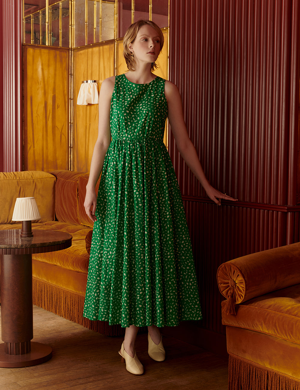 【人気カラー】マリハ 夏のレディのドレス ロングワンピース リゾート 38