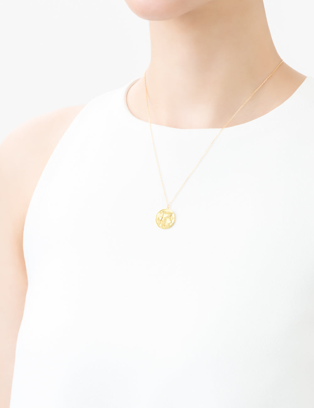 【オーダー商品】<br> Ancient Memories Gold ネックレス <br>Athena/Angel レクタングルチェーン 45cm【K18YG】