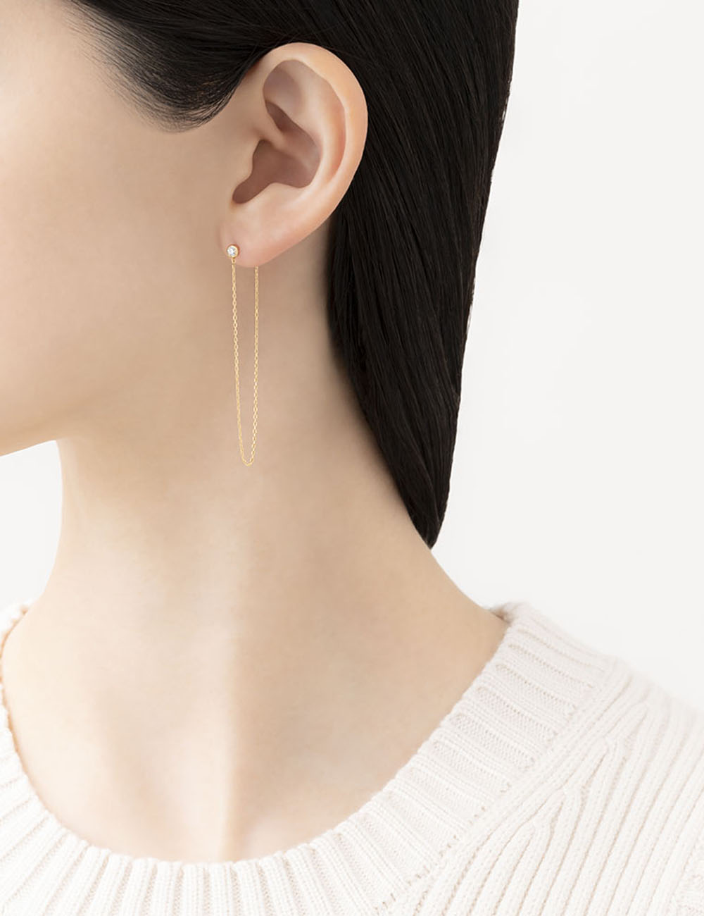 マリハ チェーンピアス 願い星 K18