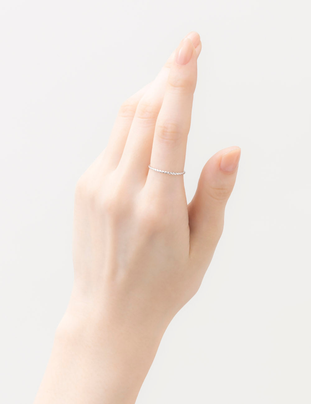 マリハ 願い事 リング ツイスト ホワイトゴールド