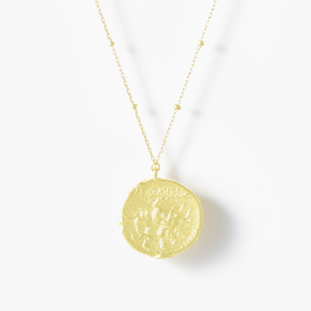 【オーダー商品】Ancient Memories Gold ネックレス Athena/Warriors スタッドチェーン47cm【K18YG】