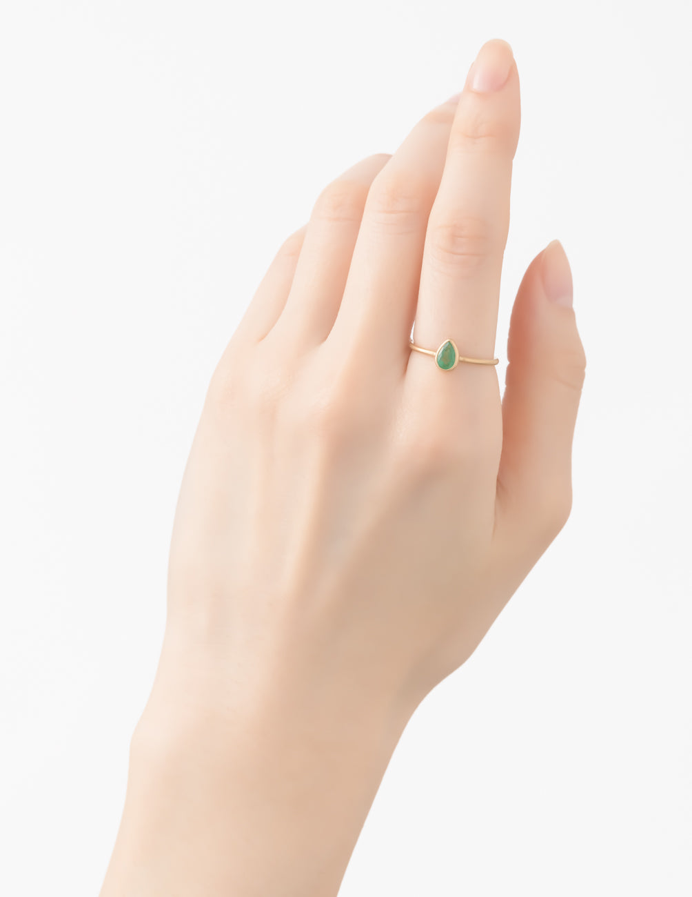 マリハ 天然石エメラルド リング
