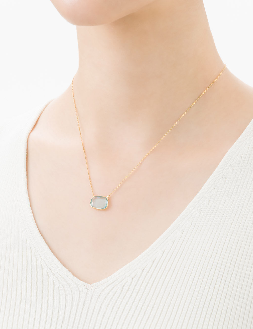 マリハ ネックレス K18 スカイブルートパーズ