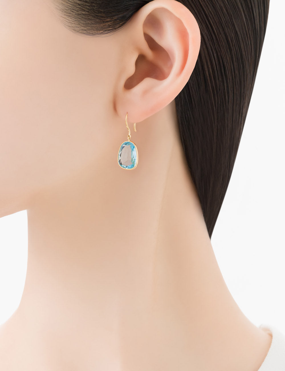 マリハ ピアス 天然石 ブルートパーズ