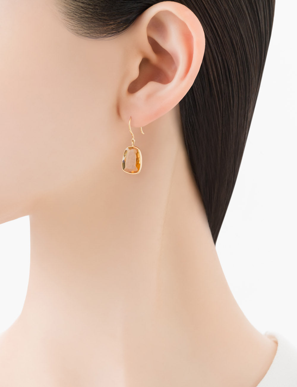 マリハ ピアス 天然石 シトリン