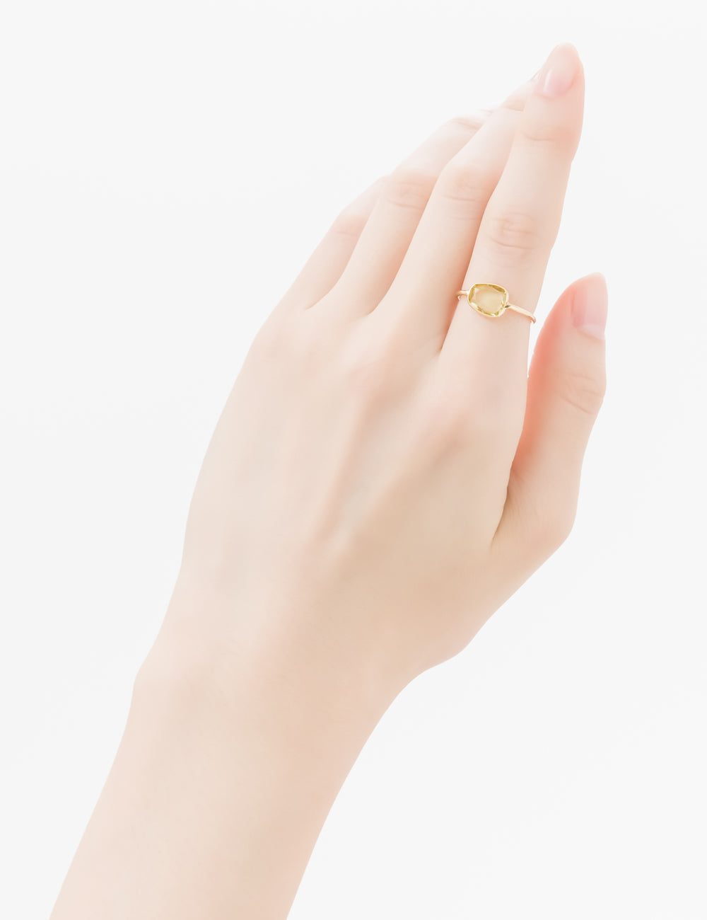 マリハ リング 天然石 レモンクォーツ