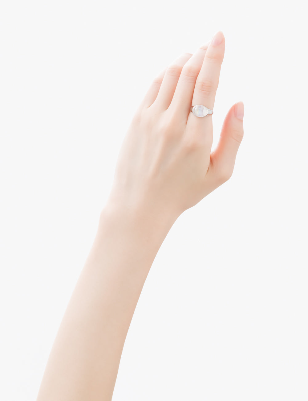 マリハ リング 天然石 レインボームーンストーン