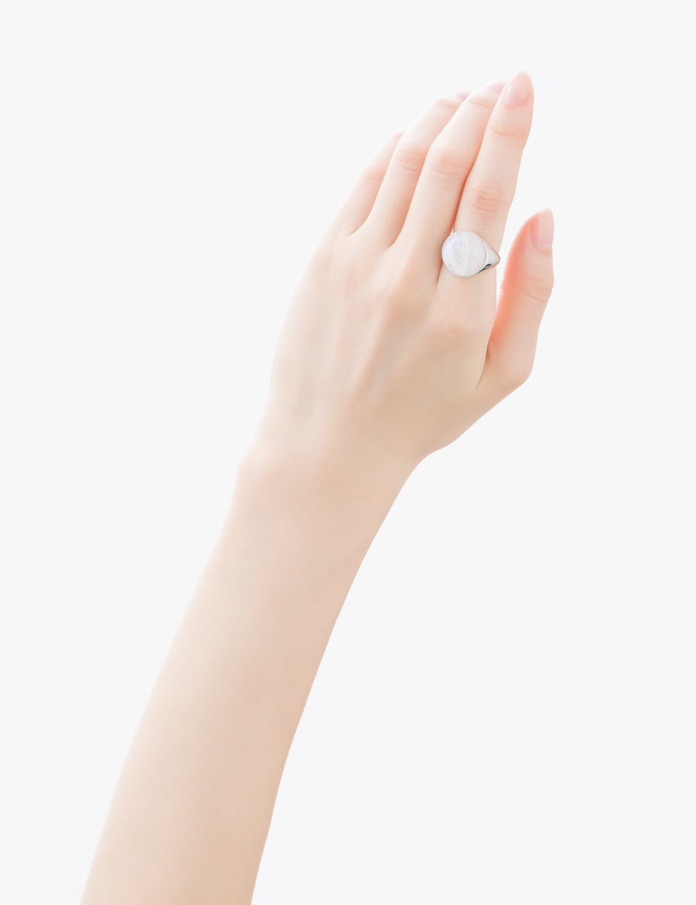 マリハ リング 天然石 レインボームーンストーン