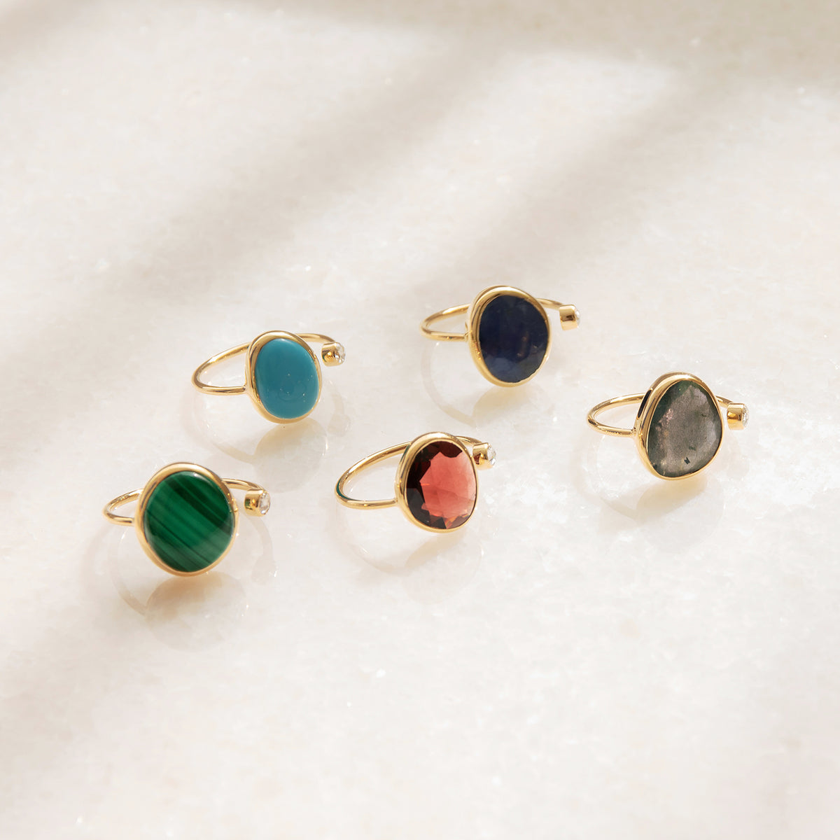 新入荷「Organic Gems」シリーズの1点物フォークリング