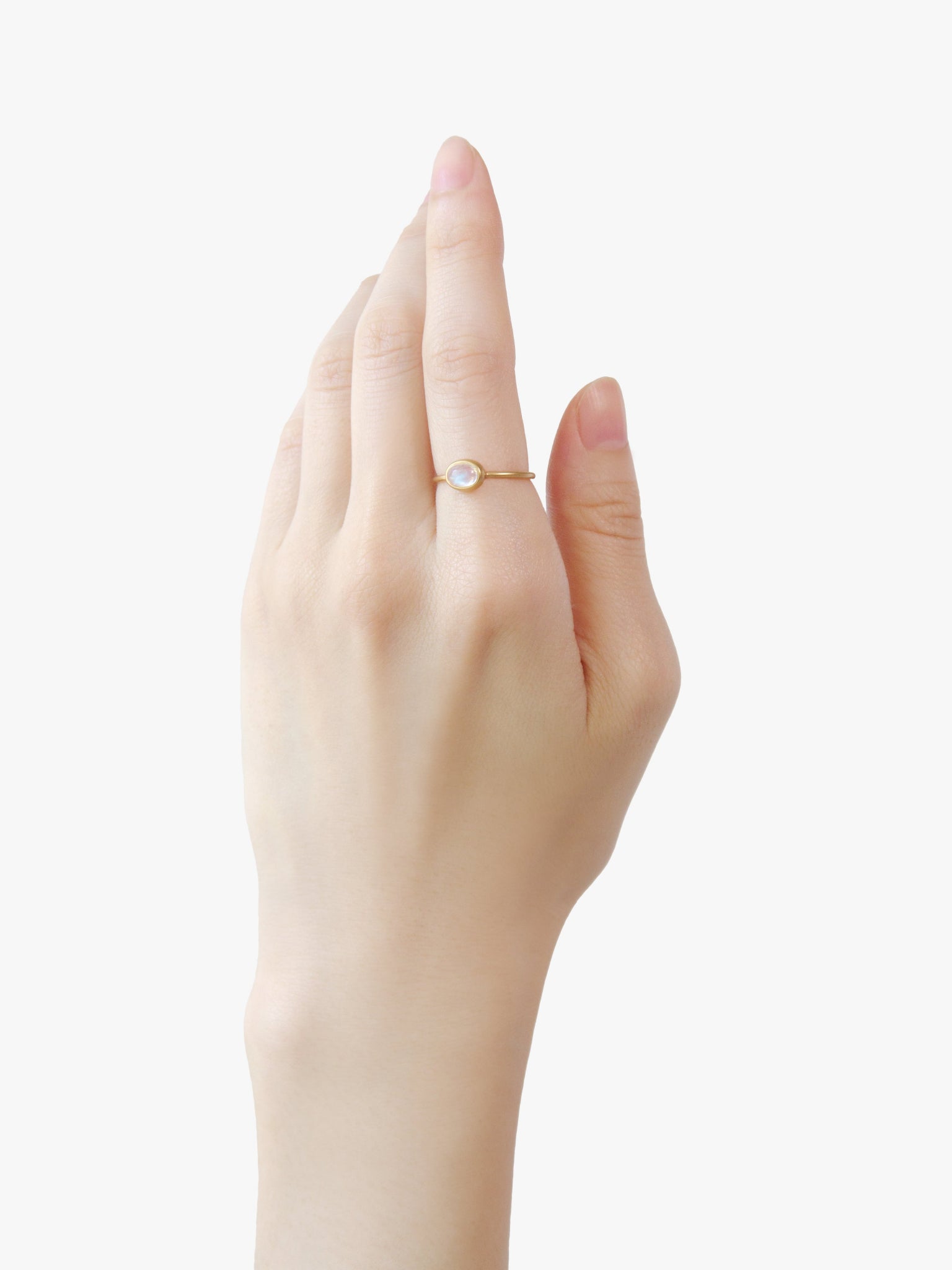 Earth Drops リング レインボームーンストーン (着用感約11号)