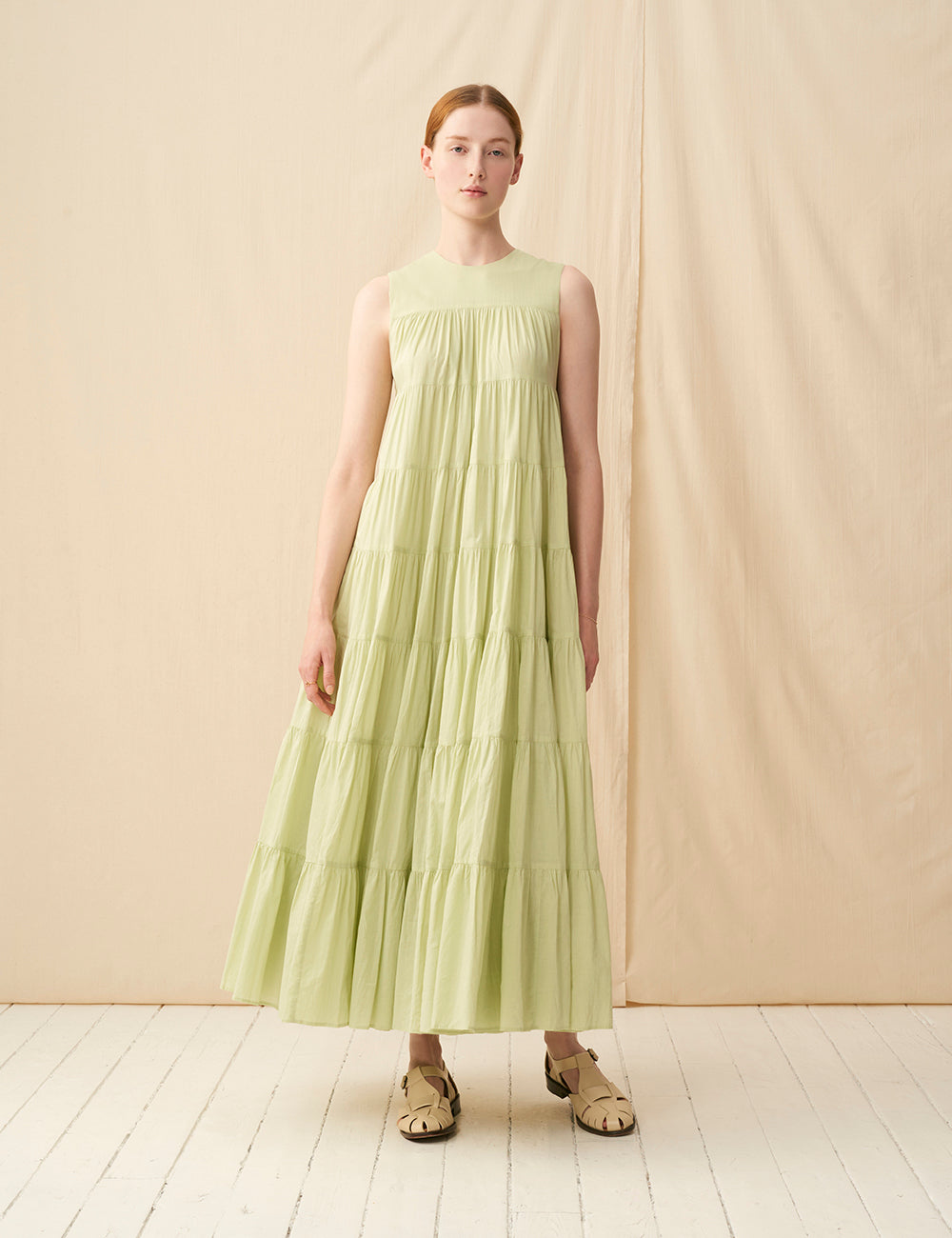 【予約】ミューズのドレス <br>Lime
