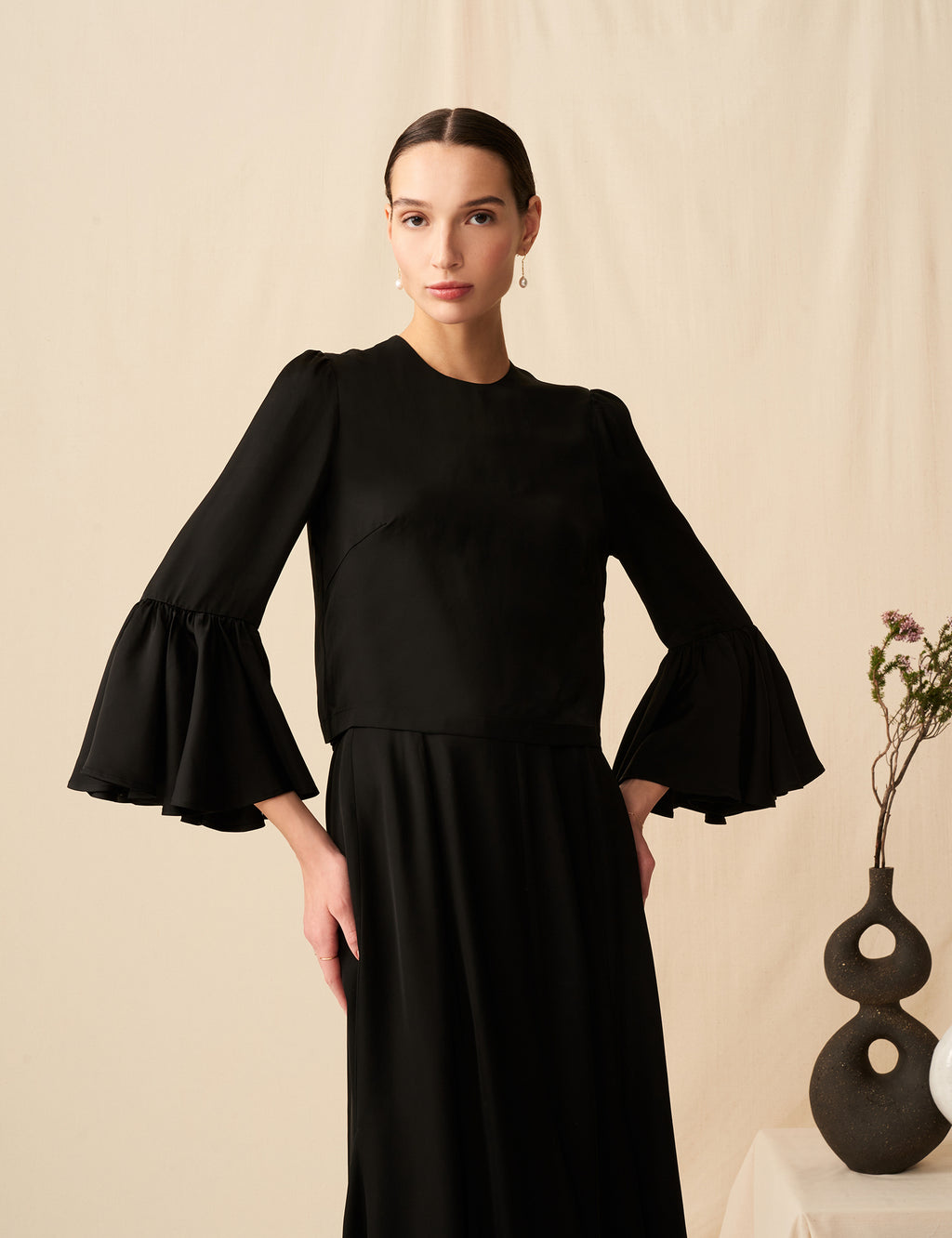 MARIHA(マリハ) スノードロップのブラウス Black シティードレス 