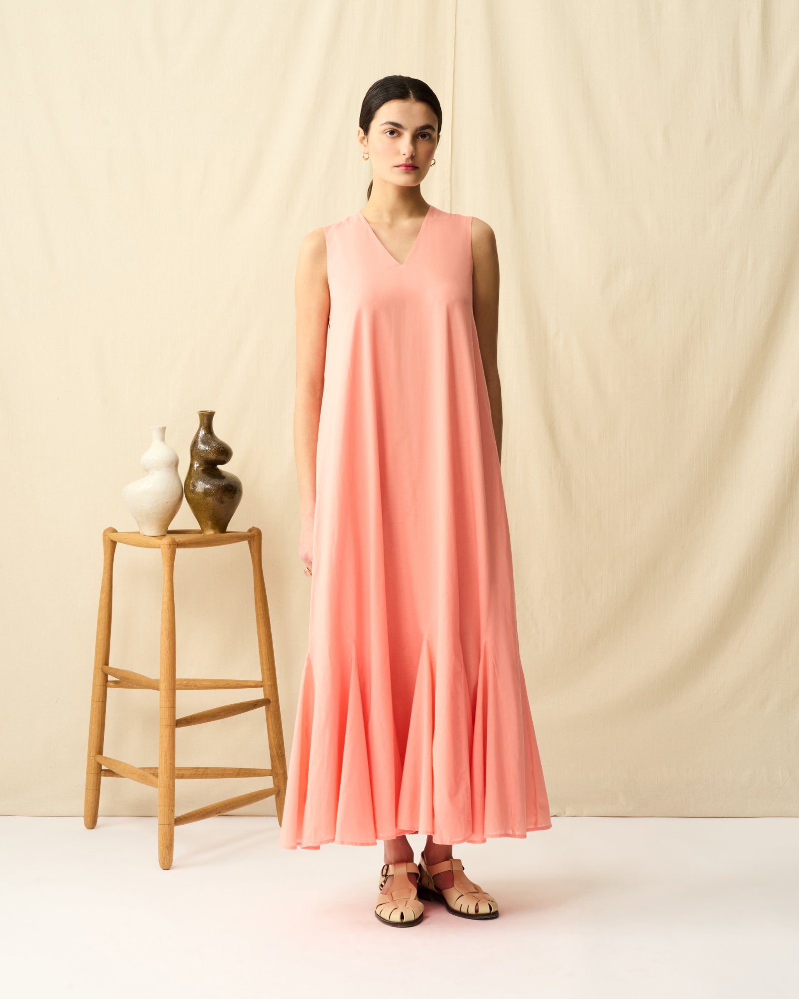 【予約】夏の月影のドレス Desert Coral