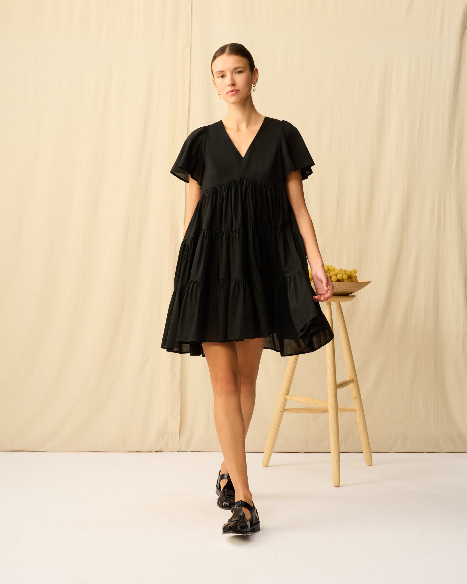 【予約】エンジェルのミニドレス Onyx