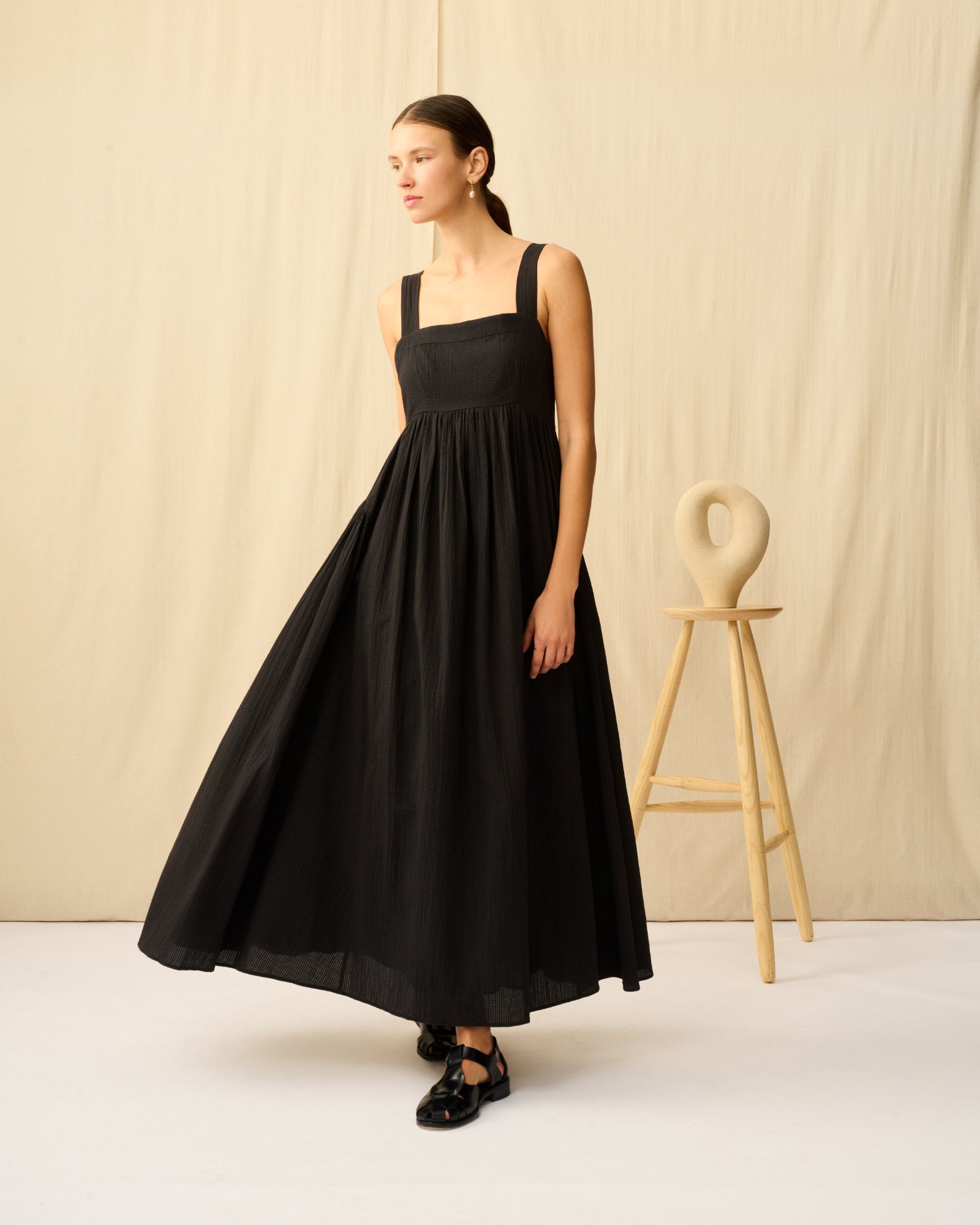 【予約】シンデレラのドレス Seersucker Onyx