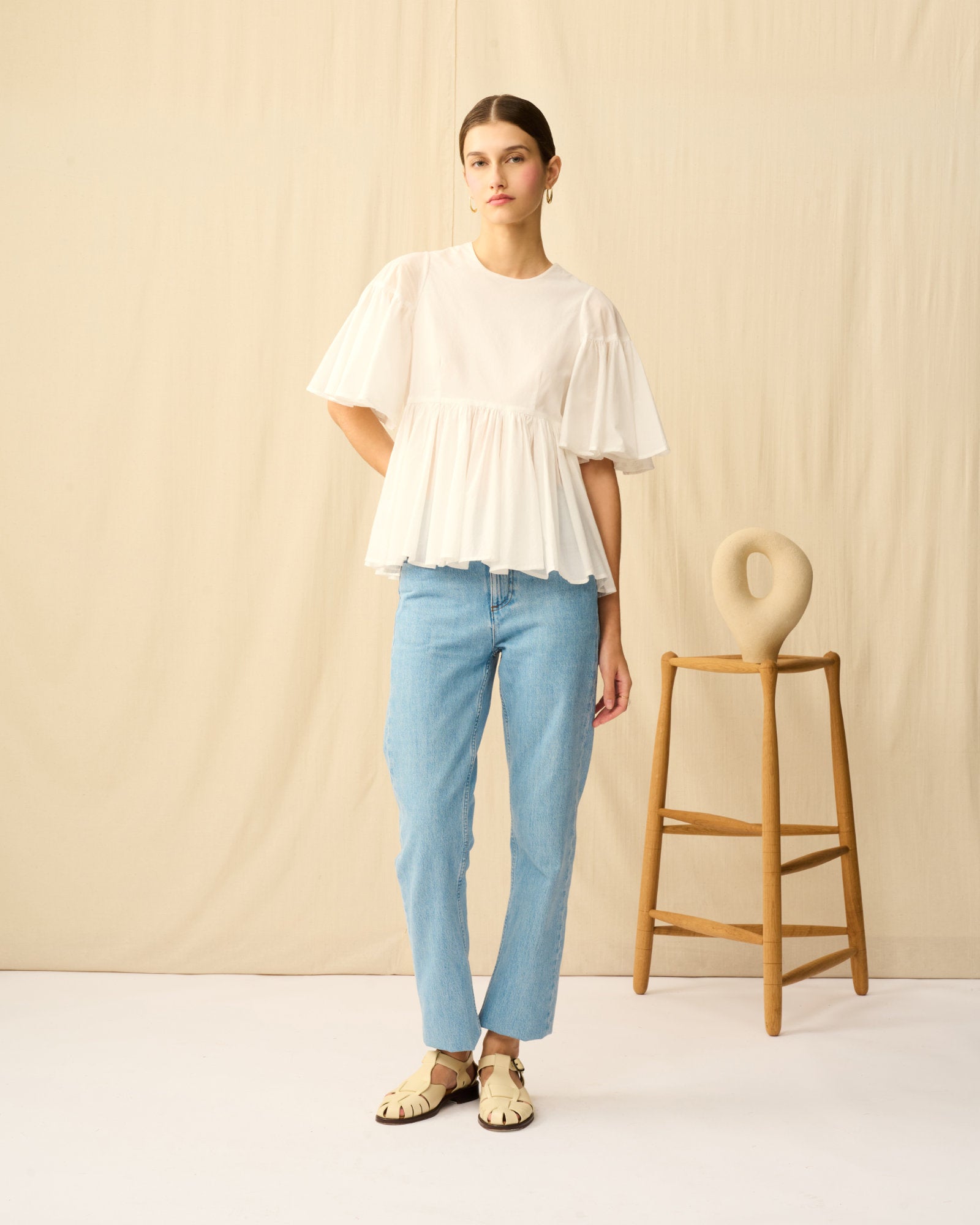 【予約】フリージアのブラウス White Chalcedony