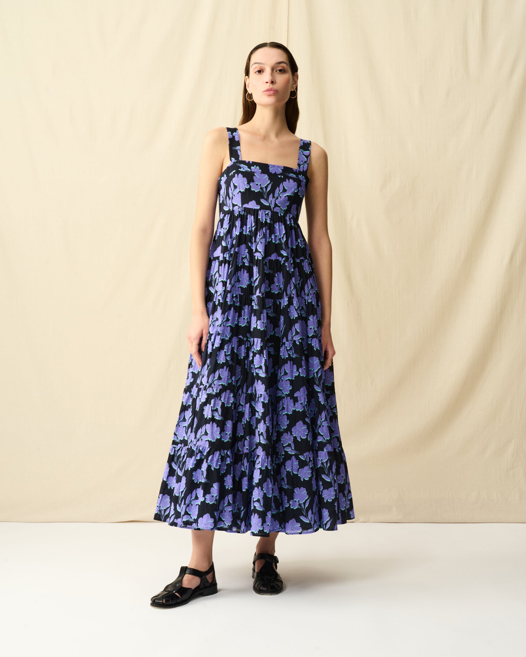 【予約】虹の女神のドレス Evening Bloom/Black