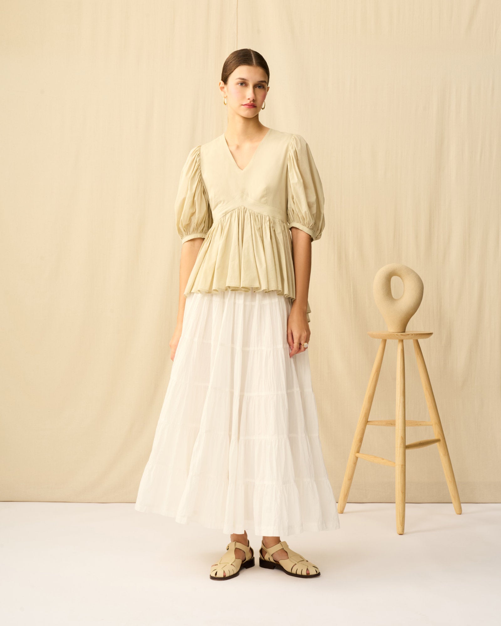 【予約】ラストダンスのブラウス Champagne