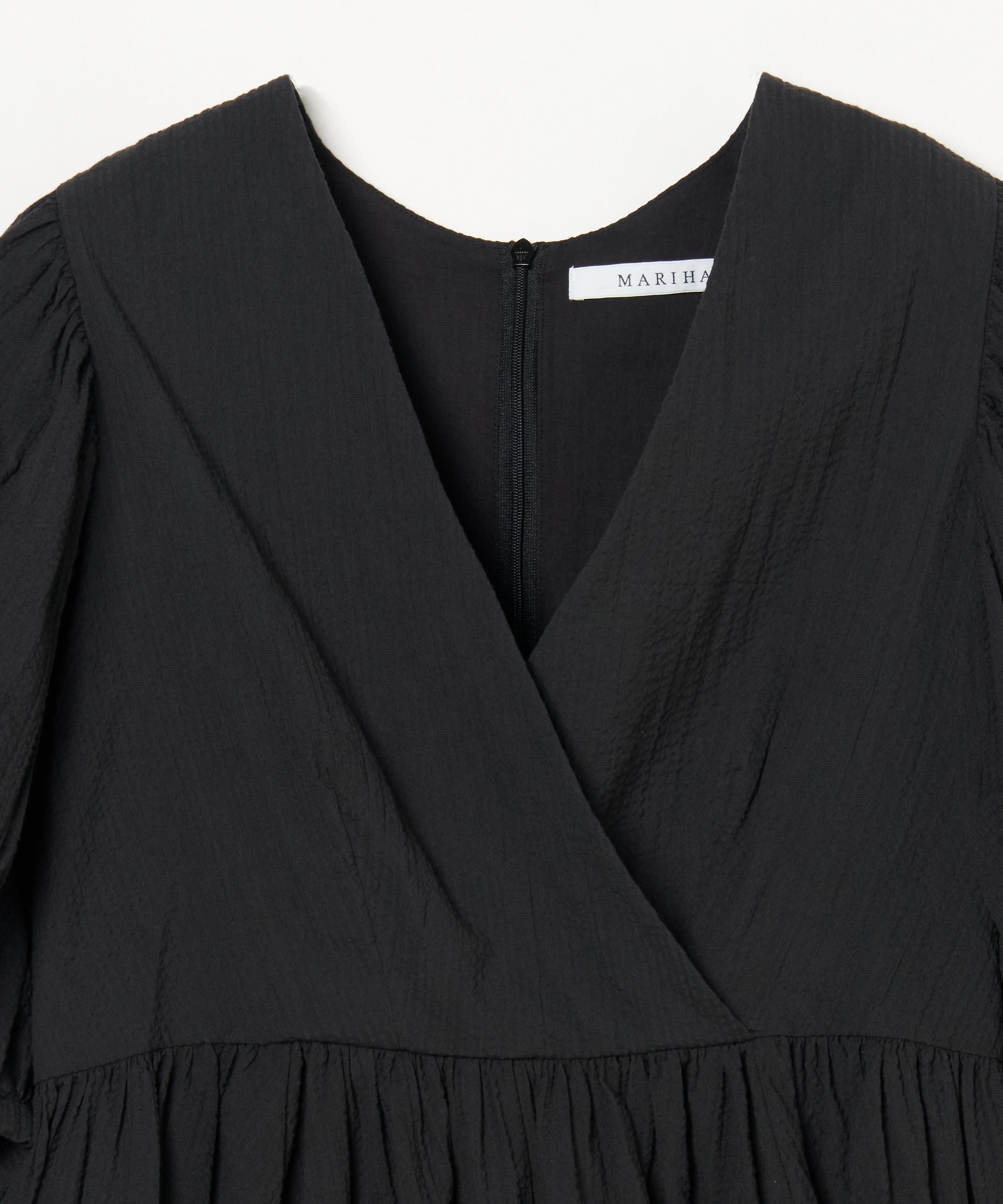 マドモアゼルのブラウス Seersucker Onyx