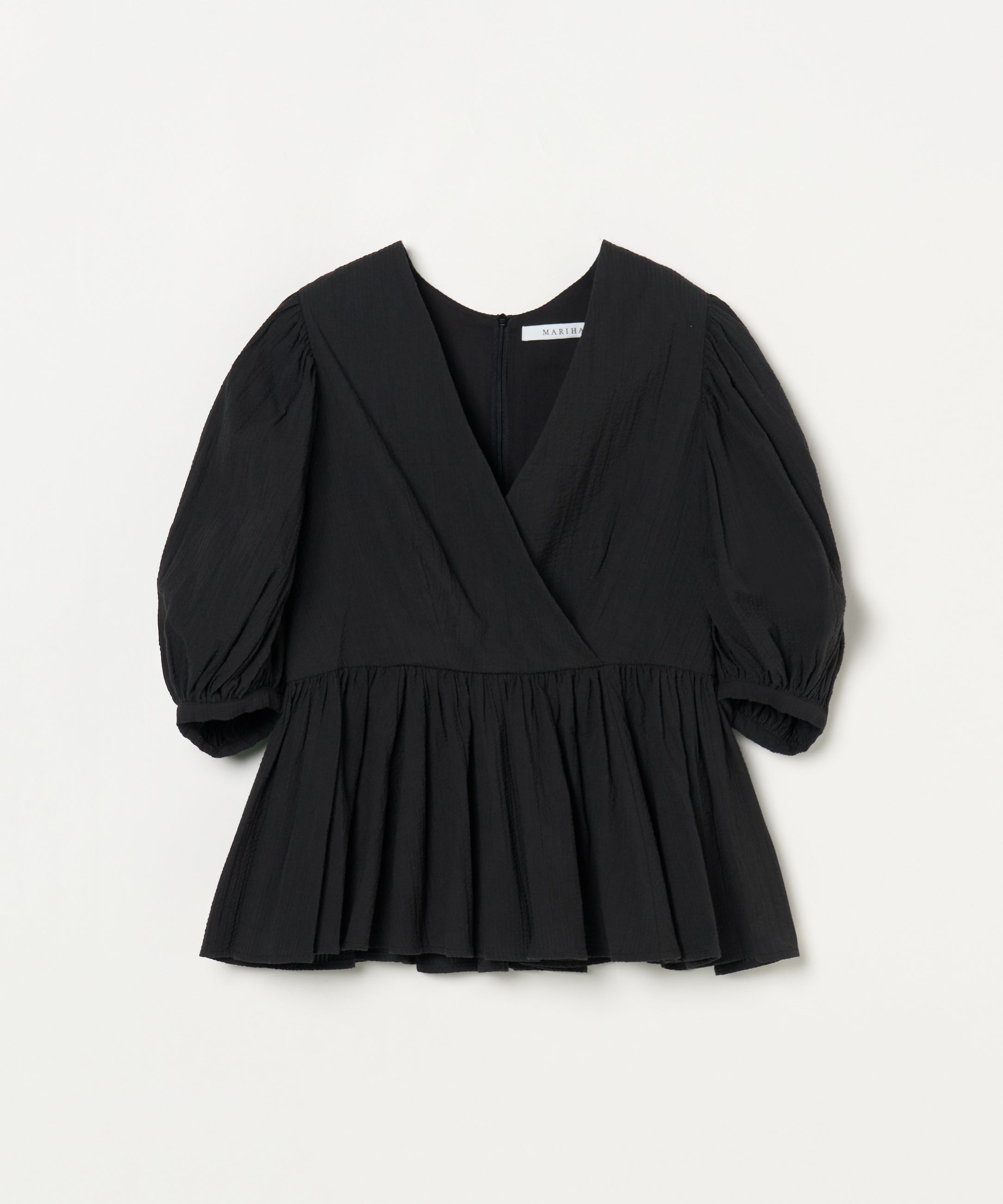 マドモアゼルのブラウス Seersucker Onyx