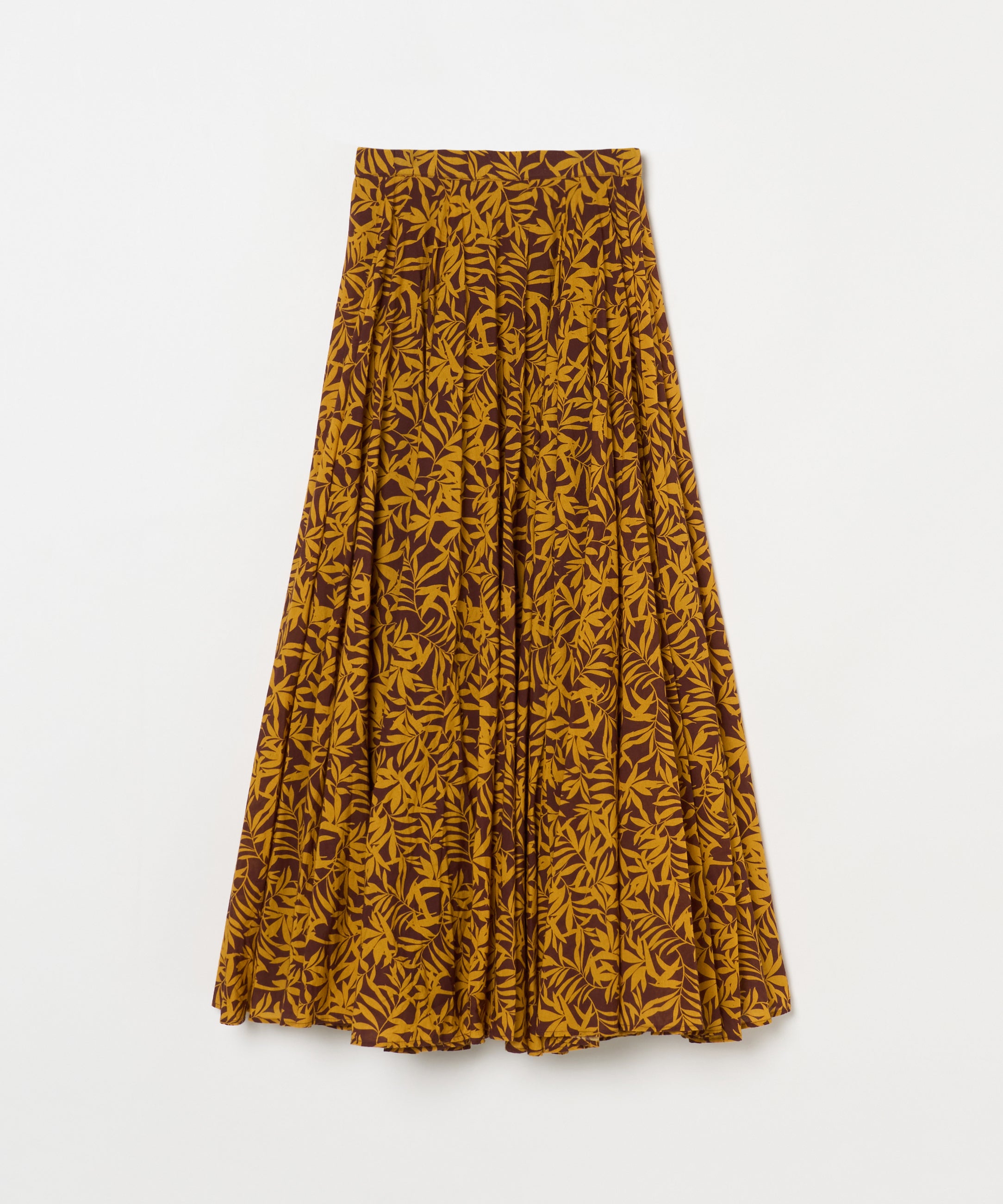 【予約】夜風のスカート Breezy Leaves/Brown