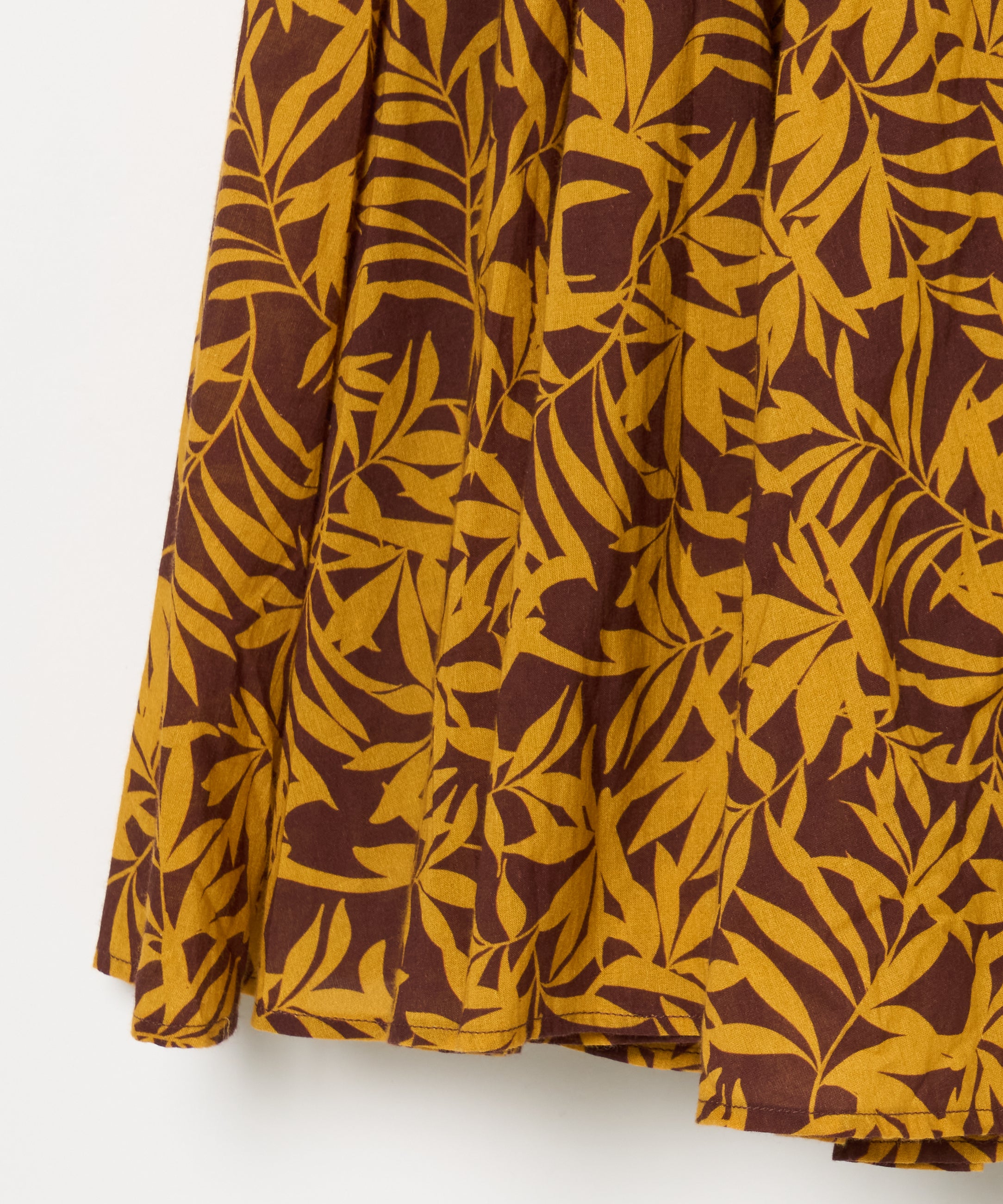 【予約】夜風のスカート Breezy Leaves/Brown