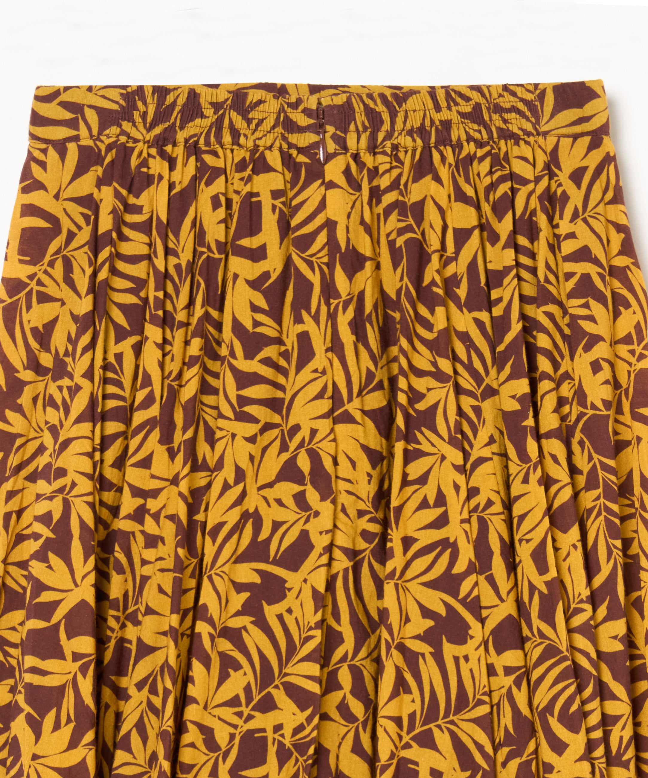 【予約】夜風のスカート Breezy Leaves/Brown