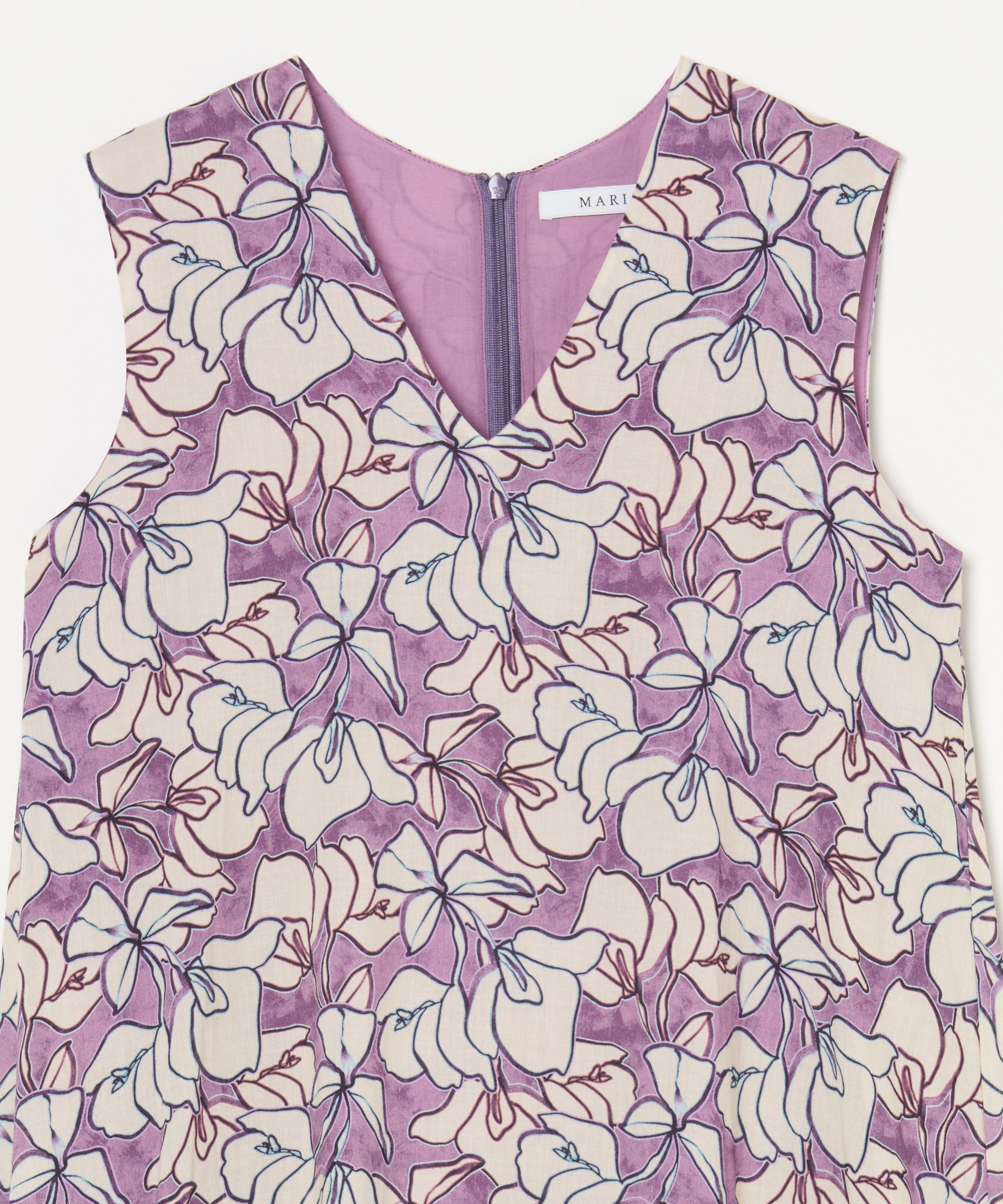 【予約】夏の月影のドレス Flower Poem/Purple