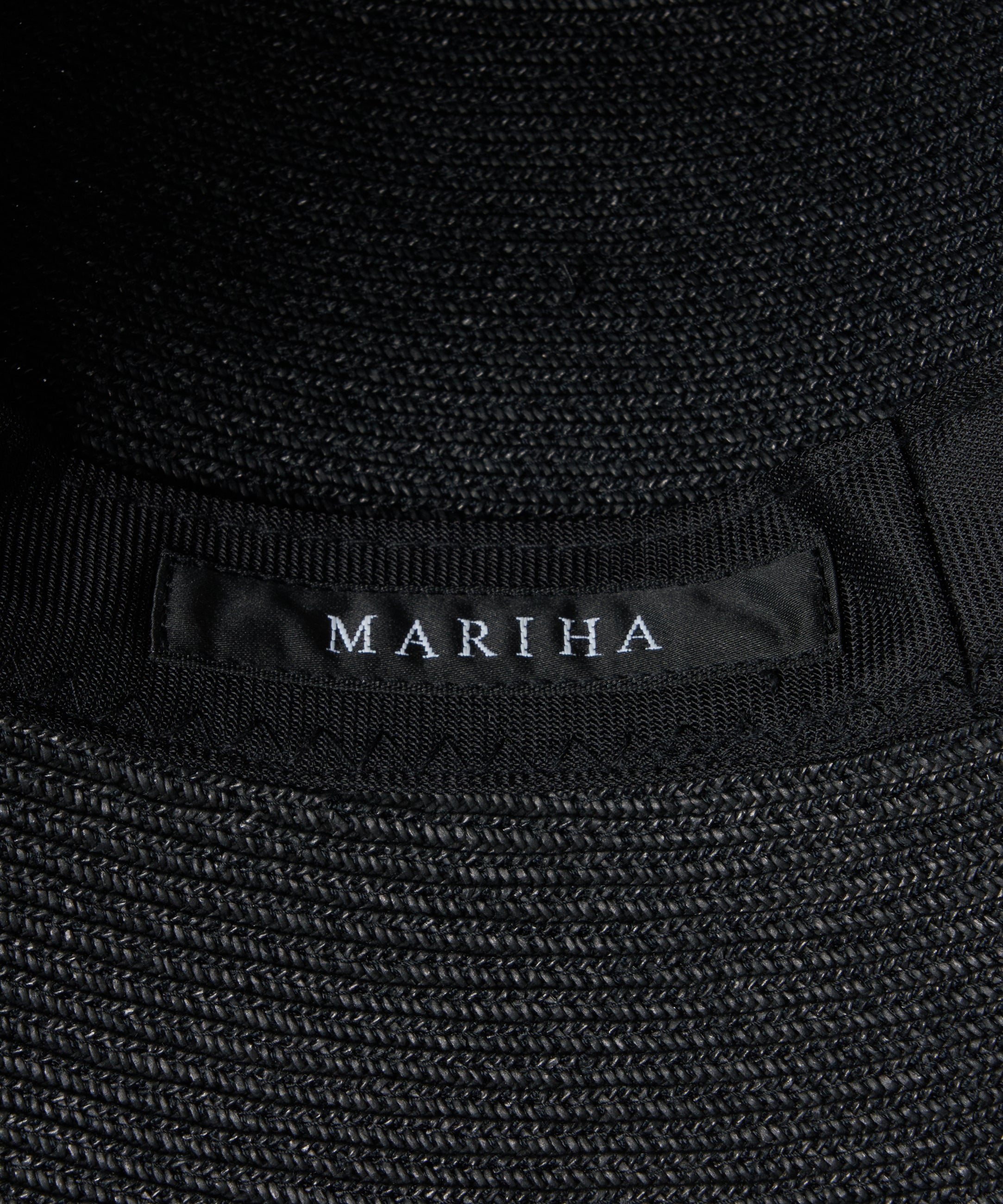 MARIHA(マリハ) ヘップバーンハット Long Brim Black 帽子 リゾートドレス