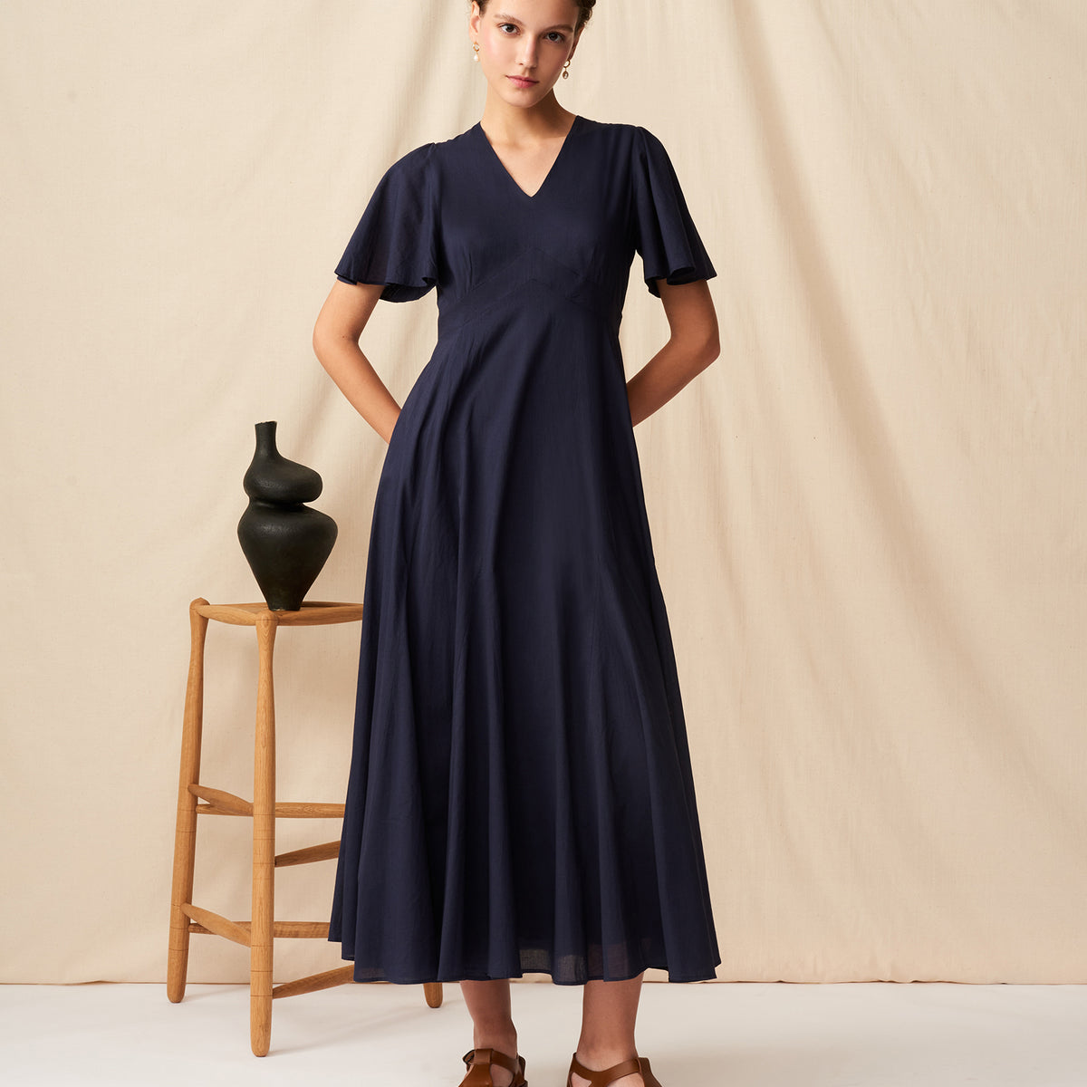 マリハ MARIHA 夕明りのドレス ブラック 夕明かり ティアード  