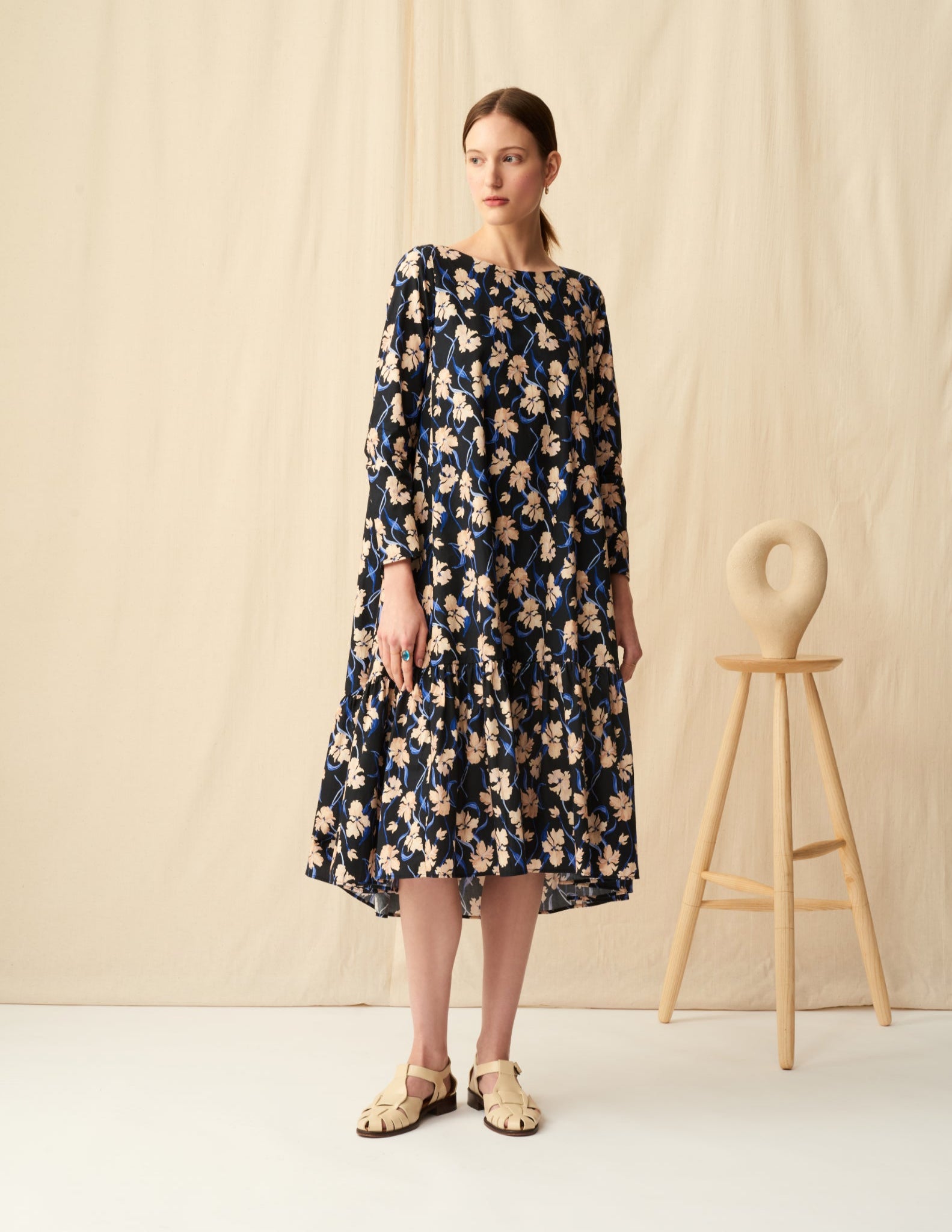 フラワーガーデンのドレス<br>Floral Dream/Black