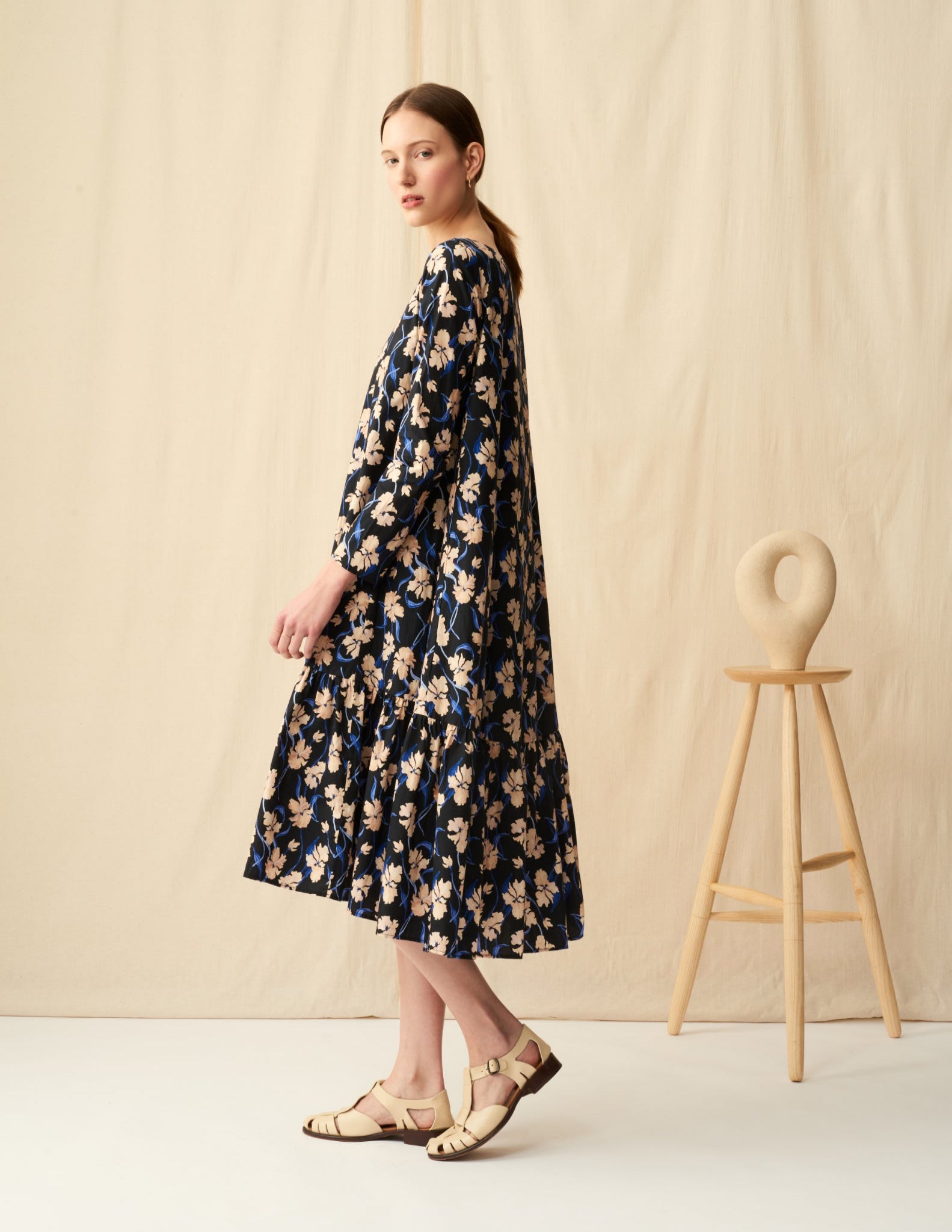 フラワーガーデンのドレス<br>Floral Dream/Black