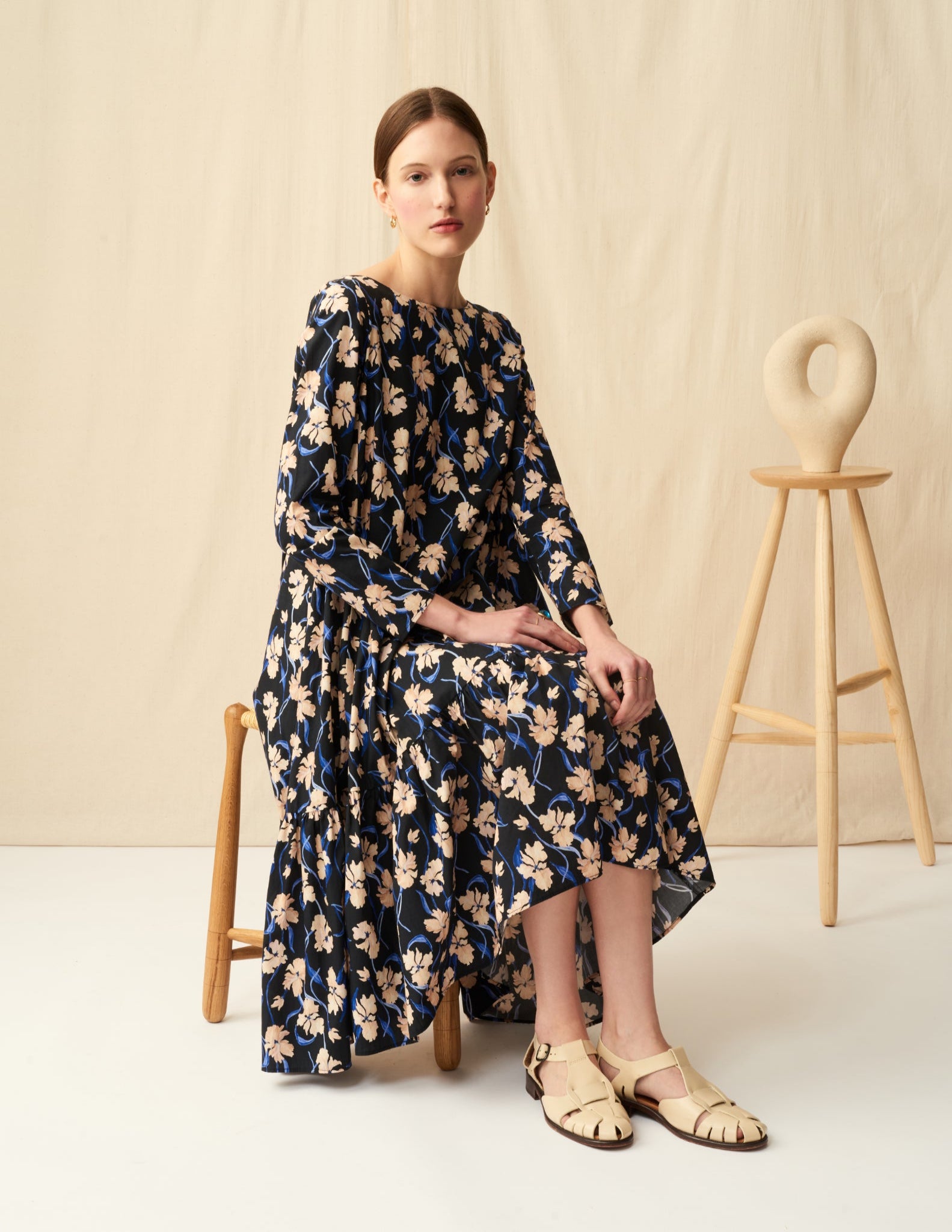 フラワーガーデンのドレス<br>Floral Dream/Black