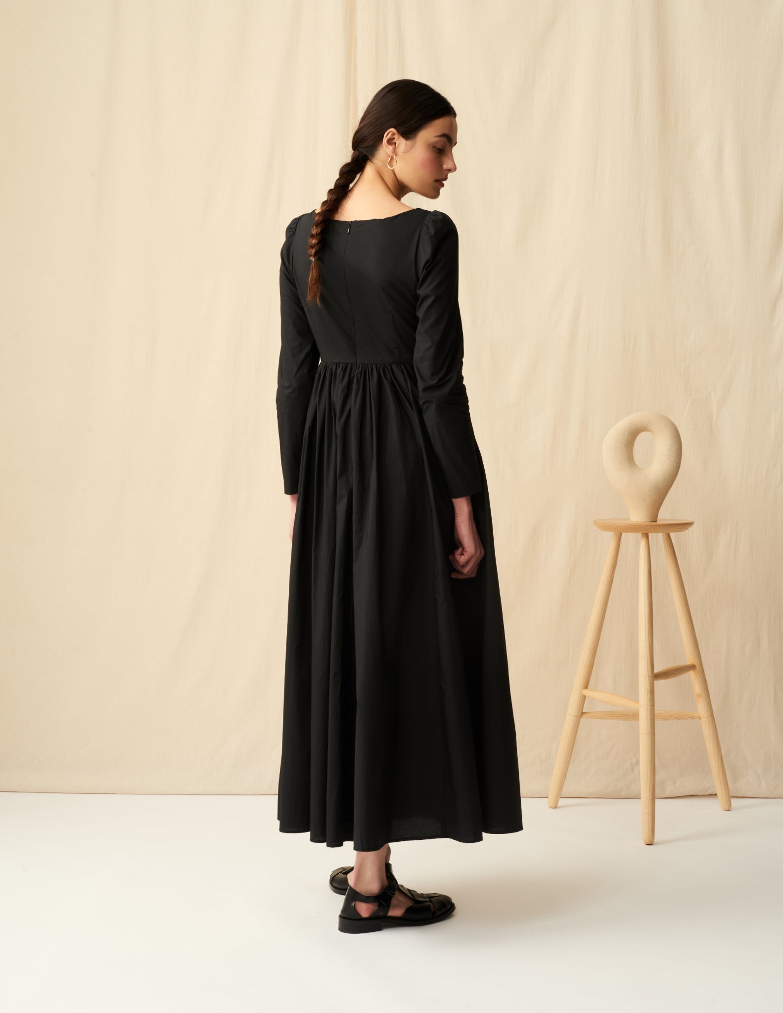 MARIHA 黒 ロングワンピース MARIHA(マリハ) ルネッサンスのドレス Onyx Black ワンピース 長袖