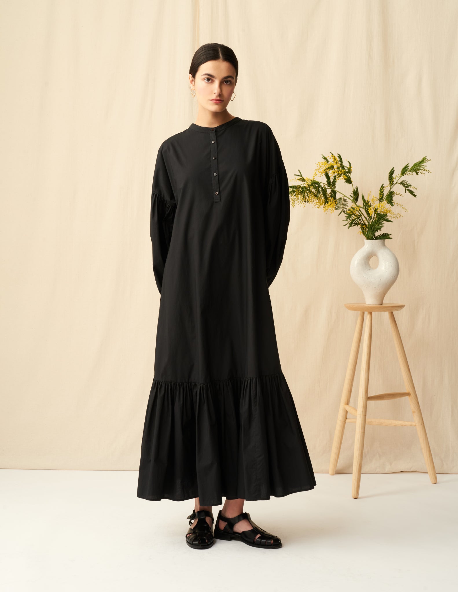MARIHA(マリハ) ルネッサンスのドレス Onyx Black ワンピース 長袖