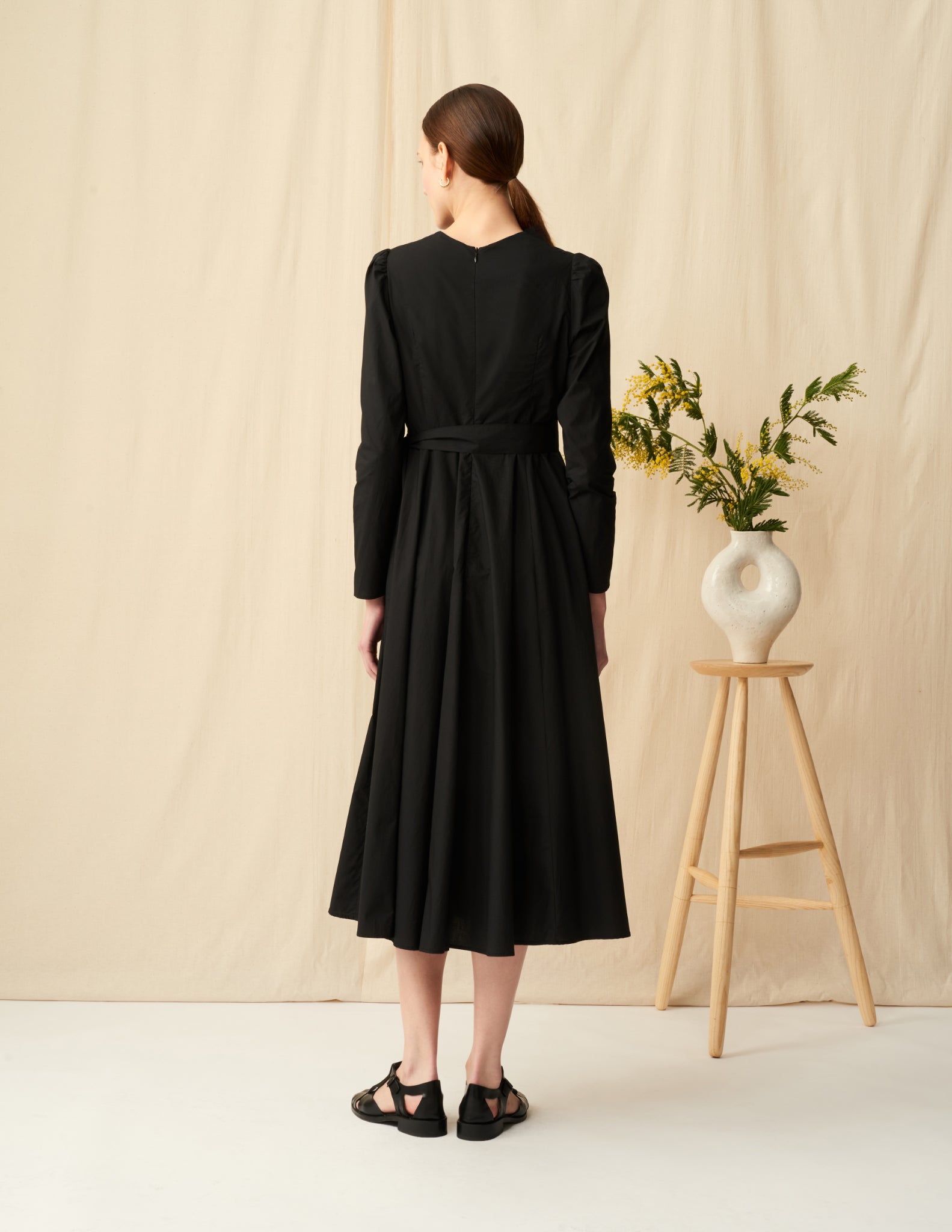 MARIHA 黒 ロングワンピース 値下げ☆ 未使用品 MARIHA 花のワルツのドレス 黒 ロング