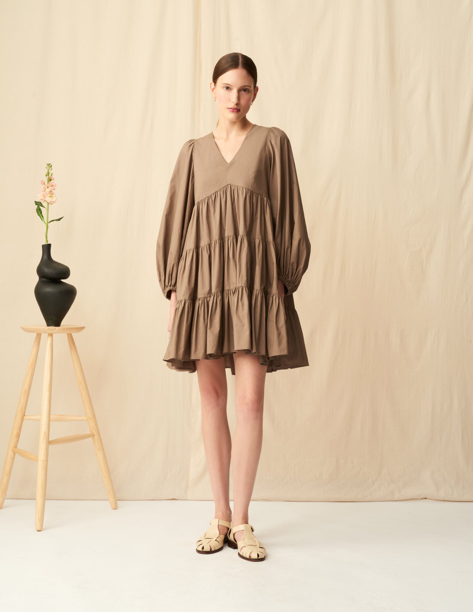 エンジェルのミニドレス<br>Oak