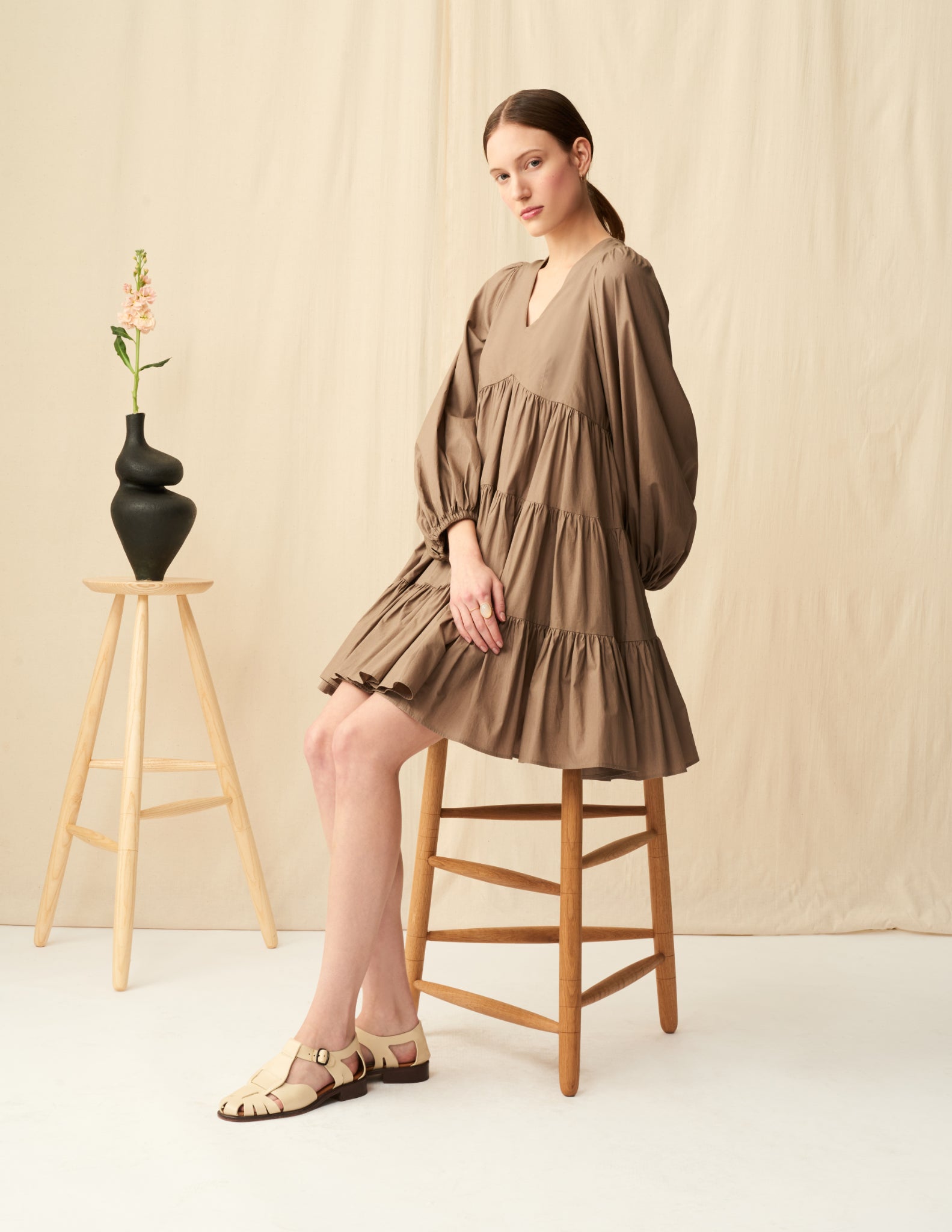エンジェルのミニドレス<br>Oak