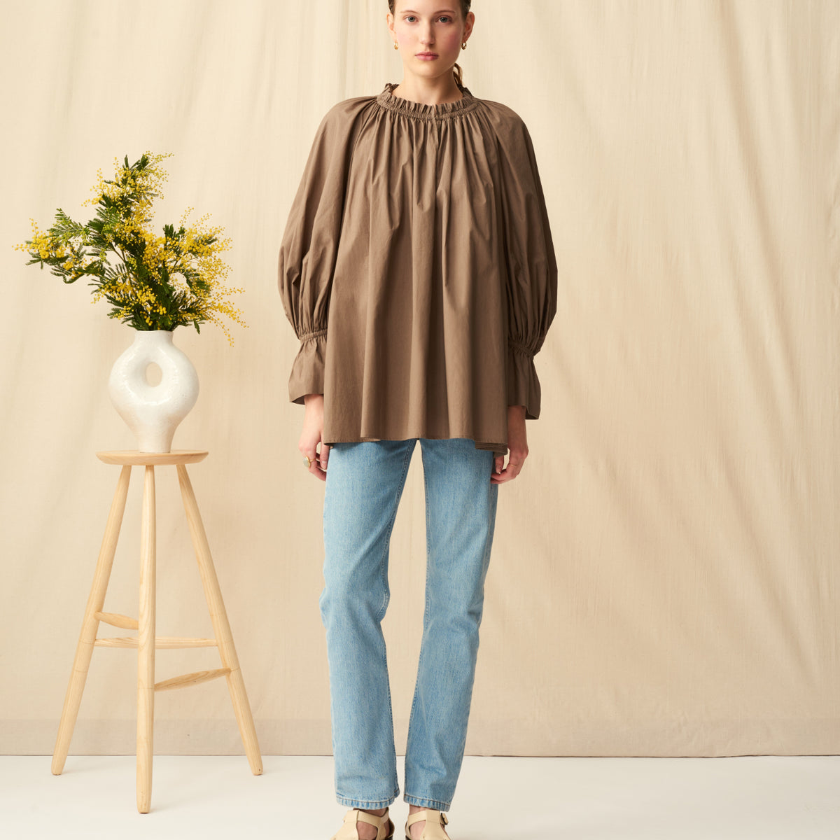 MARIHA(マリハ) 秋の花のブラウス Oak トップス 長袖
