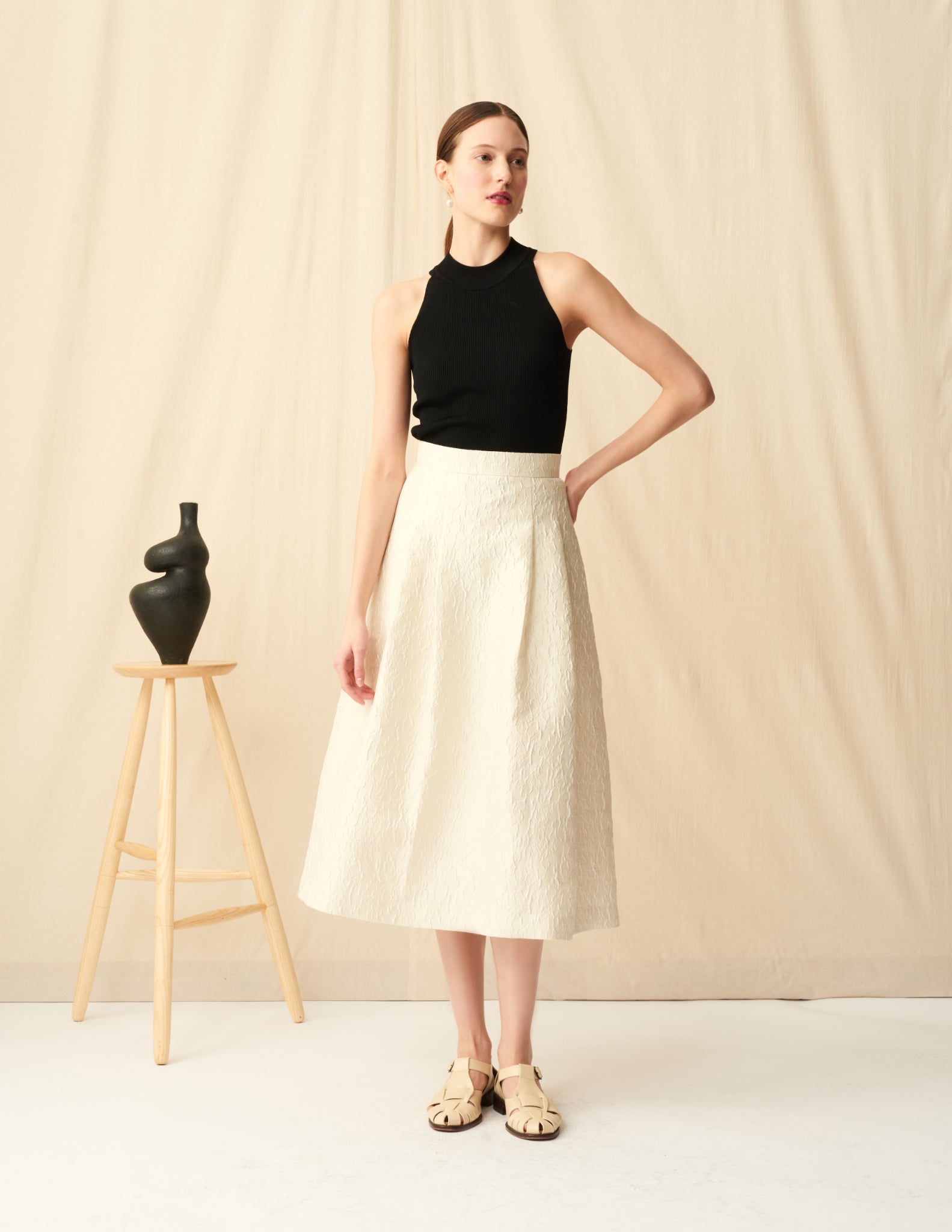 シャンデリアのスカート White
