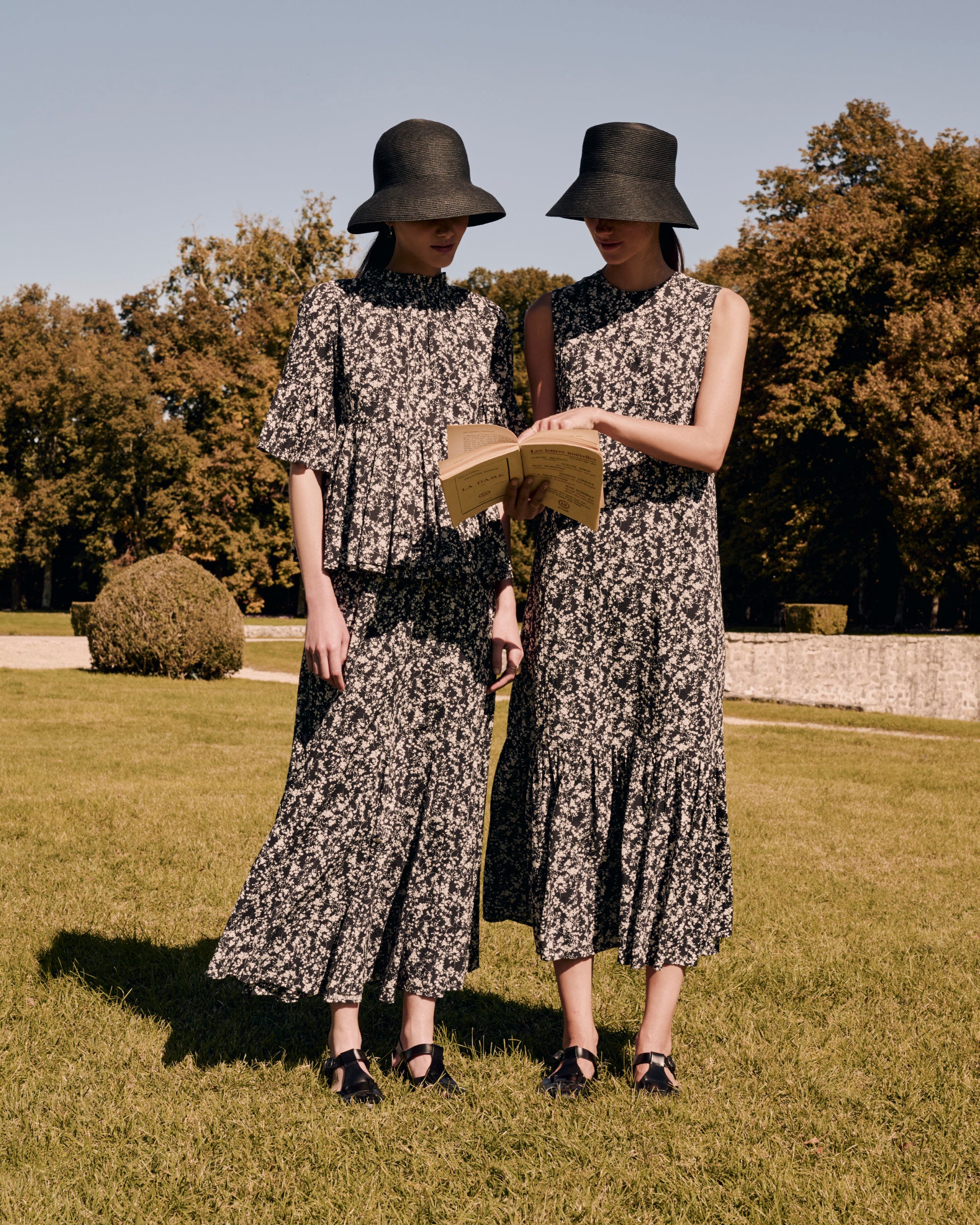 レディのハット Short Brim Black