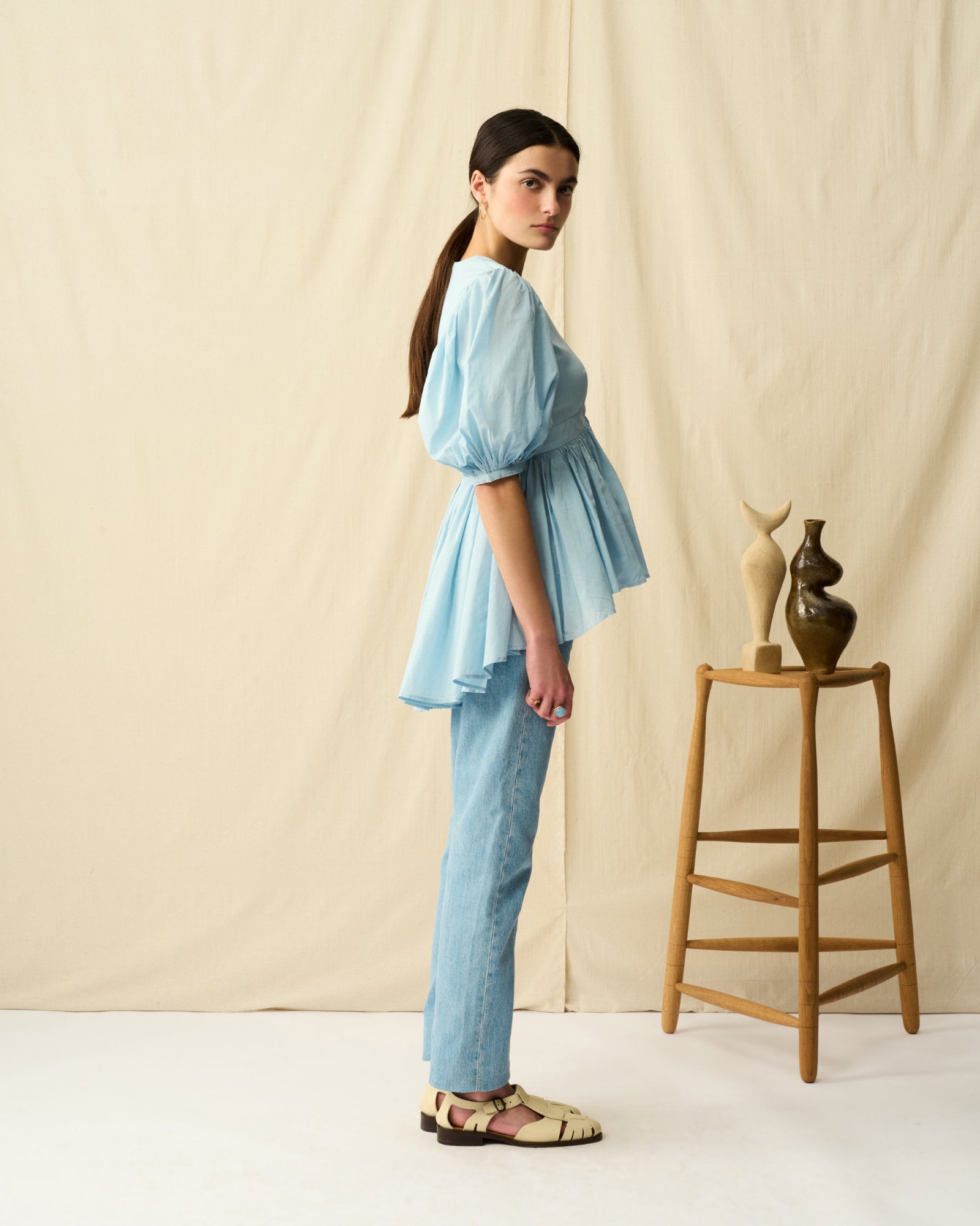 【予約】ラストダンスのブラウス Clear Sky