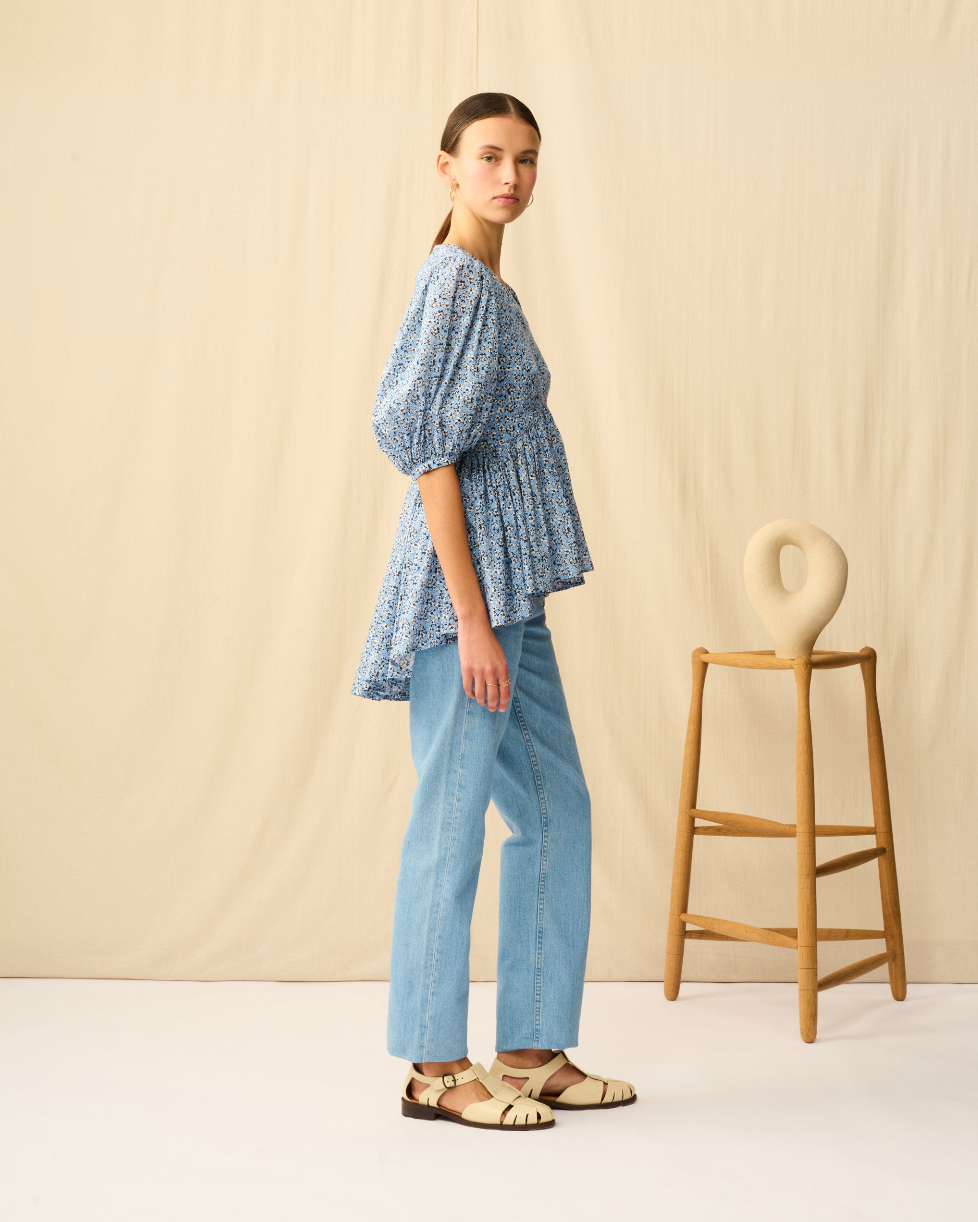 ラストダンスのブラウス Paradise Bloom/Blue